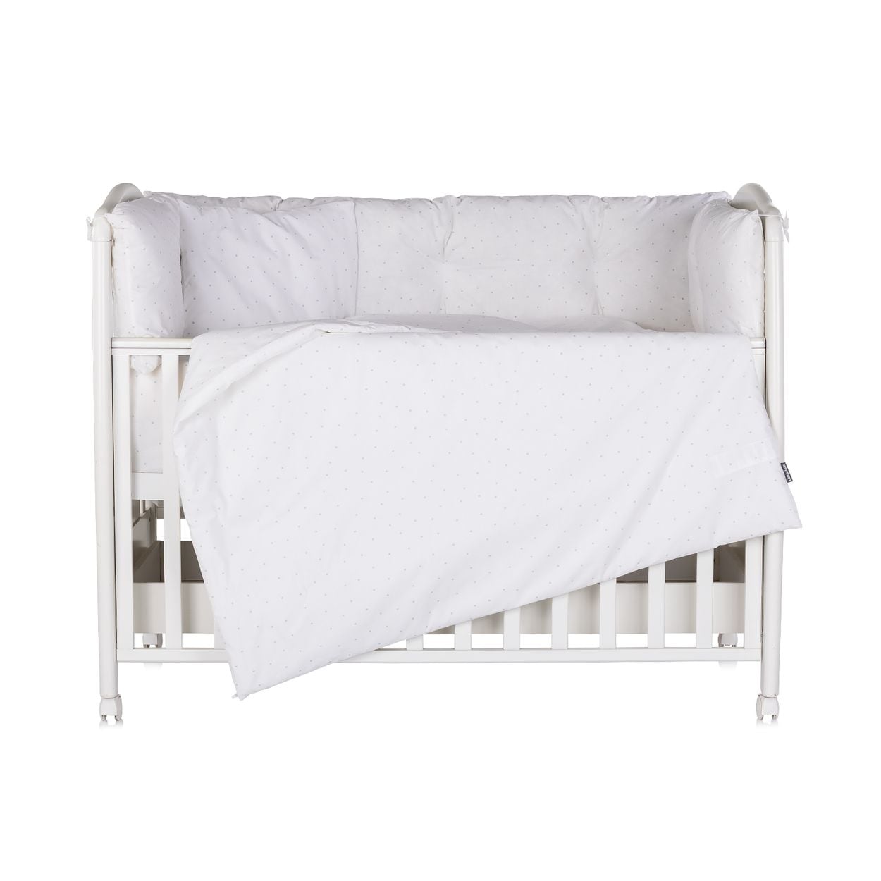 Chipolino Babybettw&auml;sche 9-teilig 120 x 60cm Decke Kissen Bez&uuml;ge Nestchen Laken gr&uuml;n - Bild 1