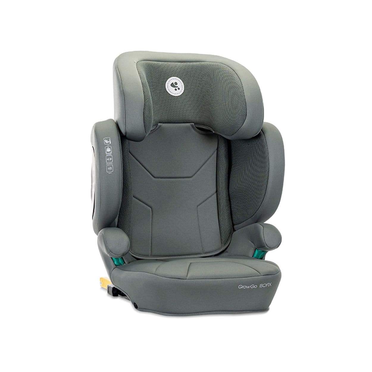 Lorelli Kindersitz Growgo Isofix i-Size 100x150cm Isofix klappbar Kopfst&uuml;tze gr&uuml;n - Bild 1