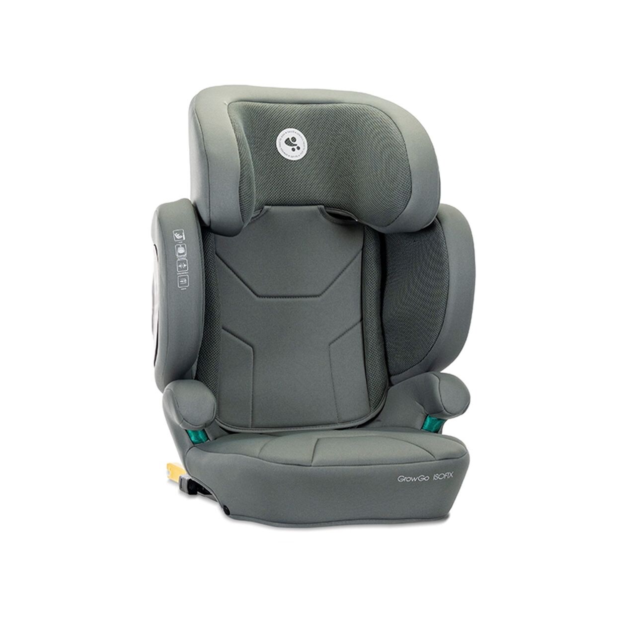 Lorelli Kindersitz Growgo Isofix i-Size 100x150cm Isofix klappbar Kopfstütze grün