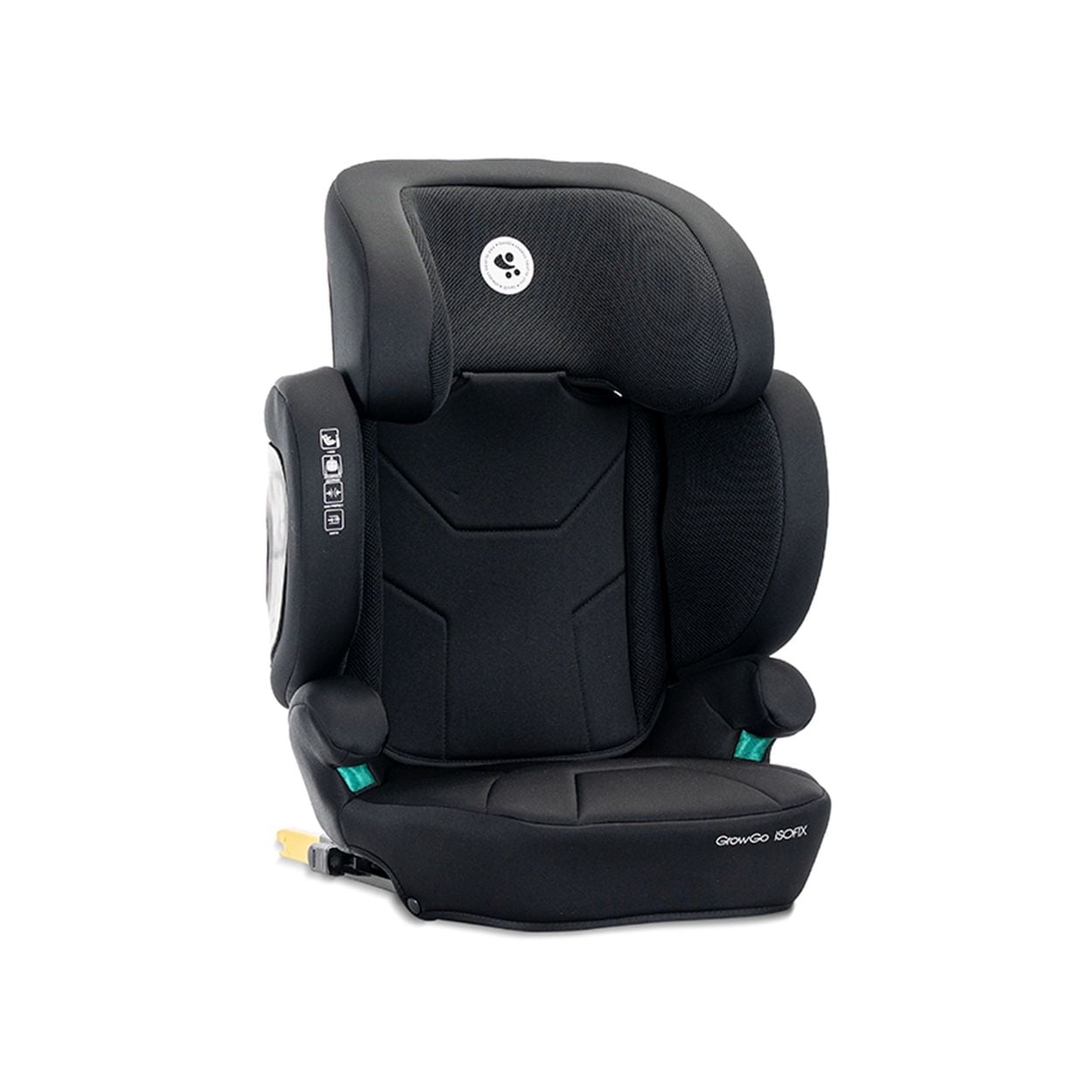 Lorelli Kindersitz Growgo Isofix i-Size 100x150cm Isofix klappbar Kopfst&uuml;tze schwarz - Bild 1