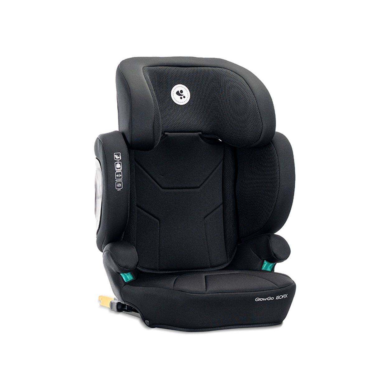 Lorelli Kindersitz Growgo Isofix i-Size 100x150cm Isofix klappbar Kopfstütze schwarz