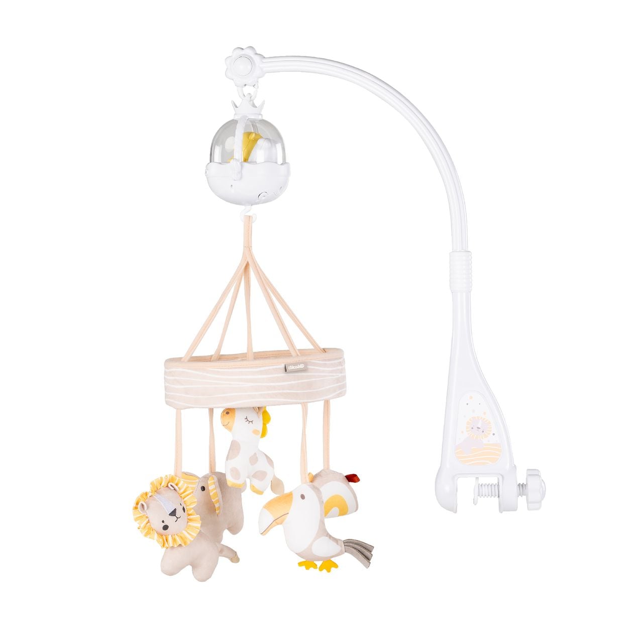 Chipolino Musik Mobile rund drehbar Projektor B&auml;r Timer Bluetooth Fernbedienung beige - Bild 1