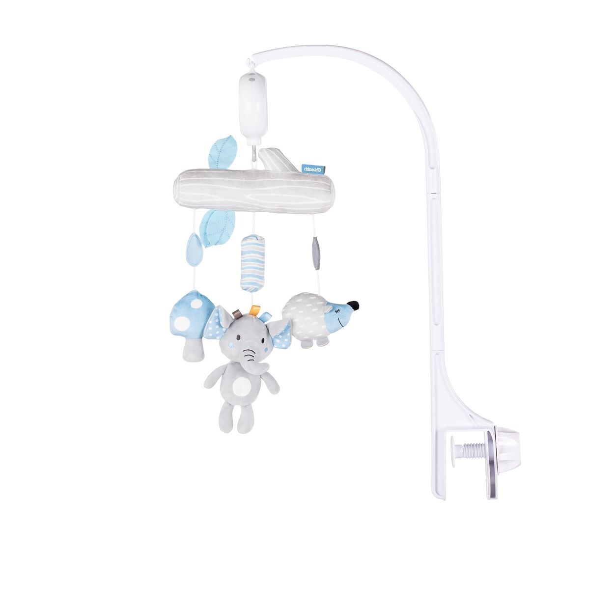 Chipolino Musik Mobile happy Elefant 360 Gad Drehung 35 Melodien Plüschtiere blau