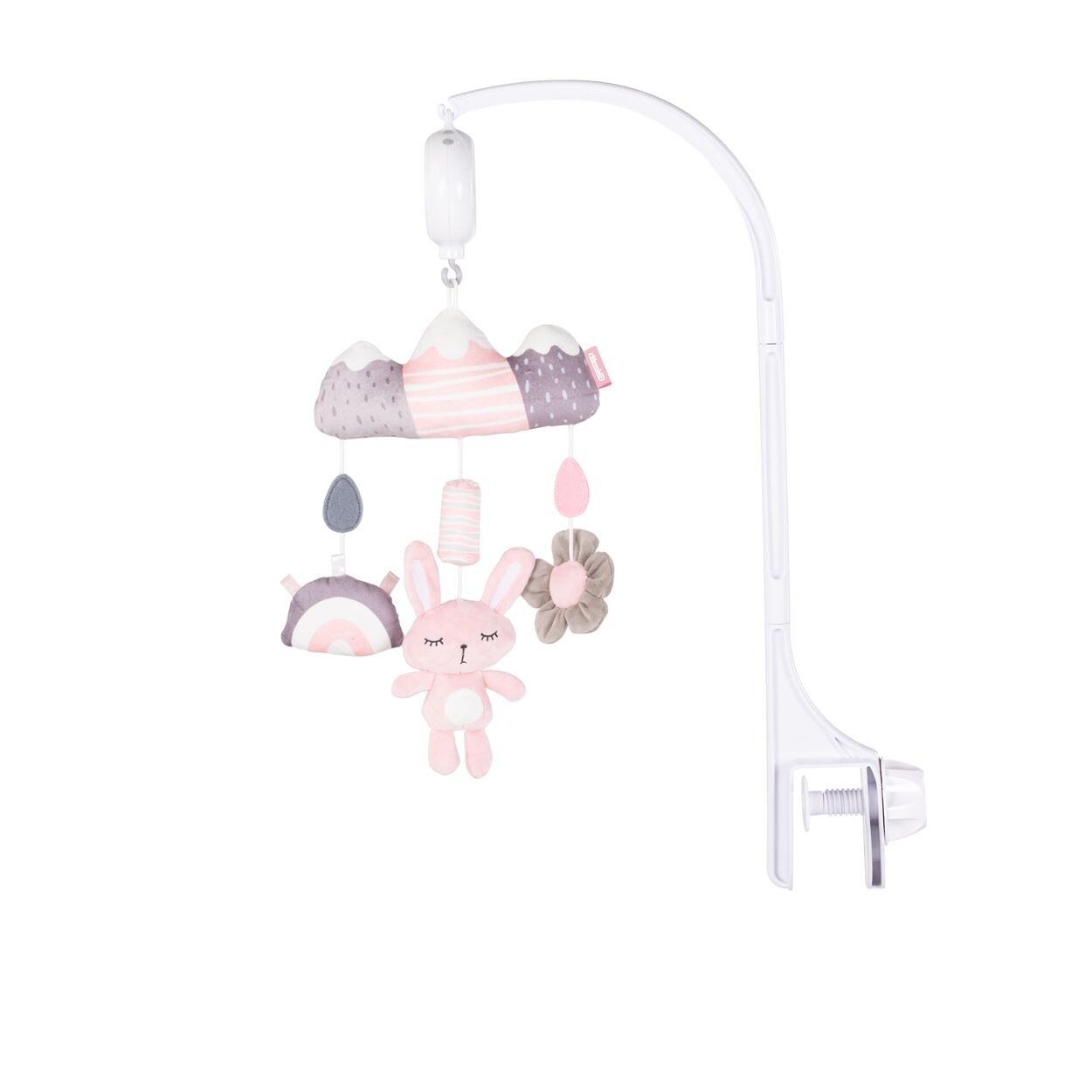 Chipolino Musik Mobile sleeping Rabbit Lautstärkeregelung Melodien Regenbogen rosa