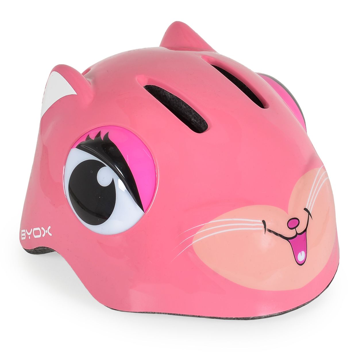 Byox Schutzhelm Y26 Kati Gr&ouml;&szlig;e S 48 - 54 cm einstellbar 4 L&ouml;cher LED-Beleuchtung pink - Bild 1