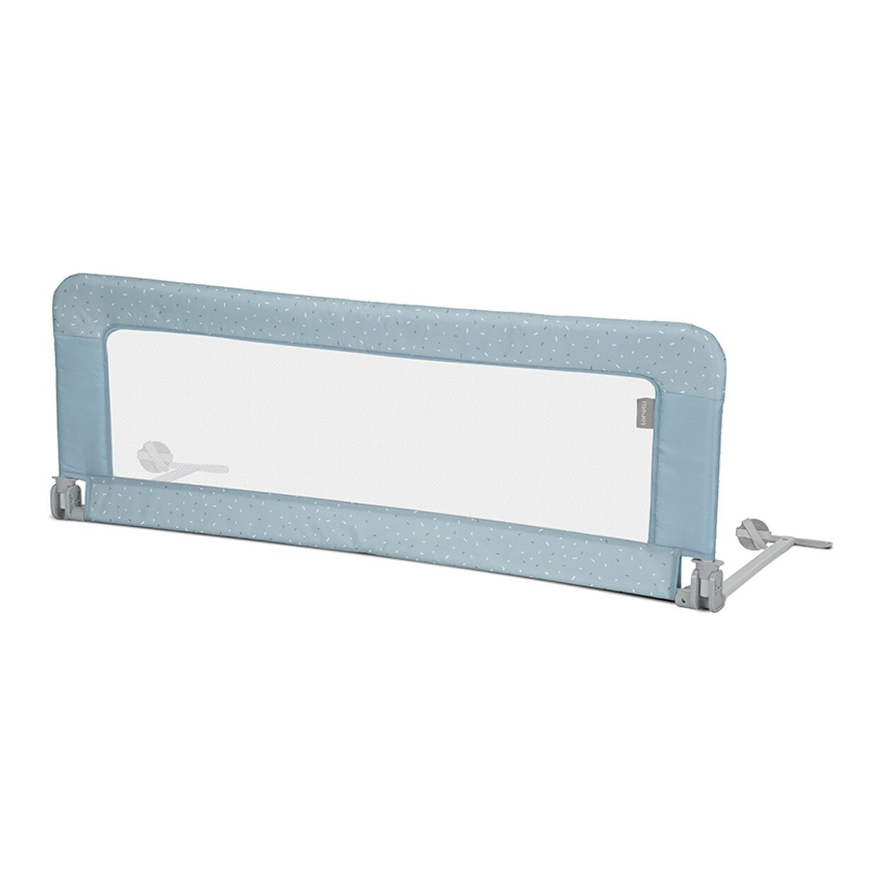 Lorelli Kinder Bettschutzgitter Safety night Größe 127 x 45 cm, faltbar, Tasche hellblau