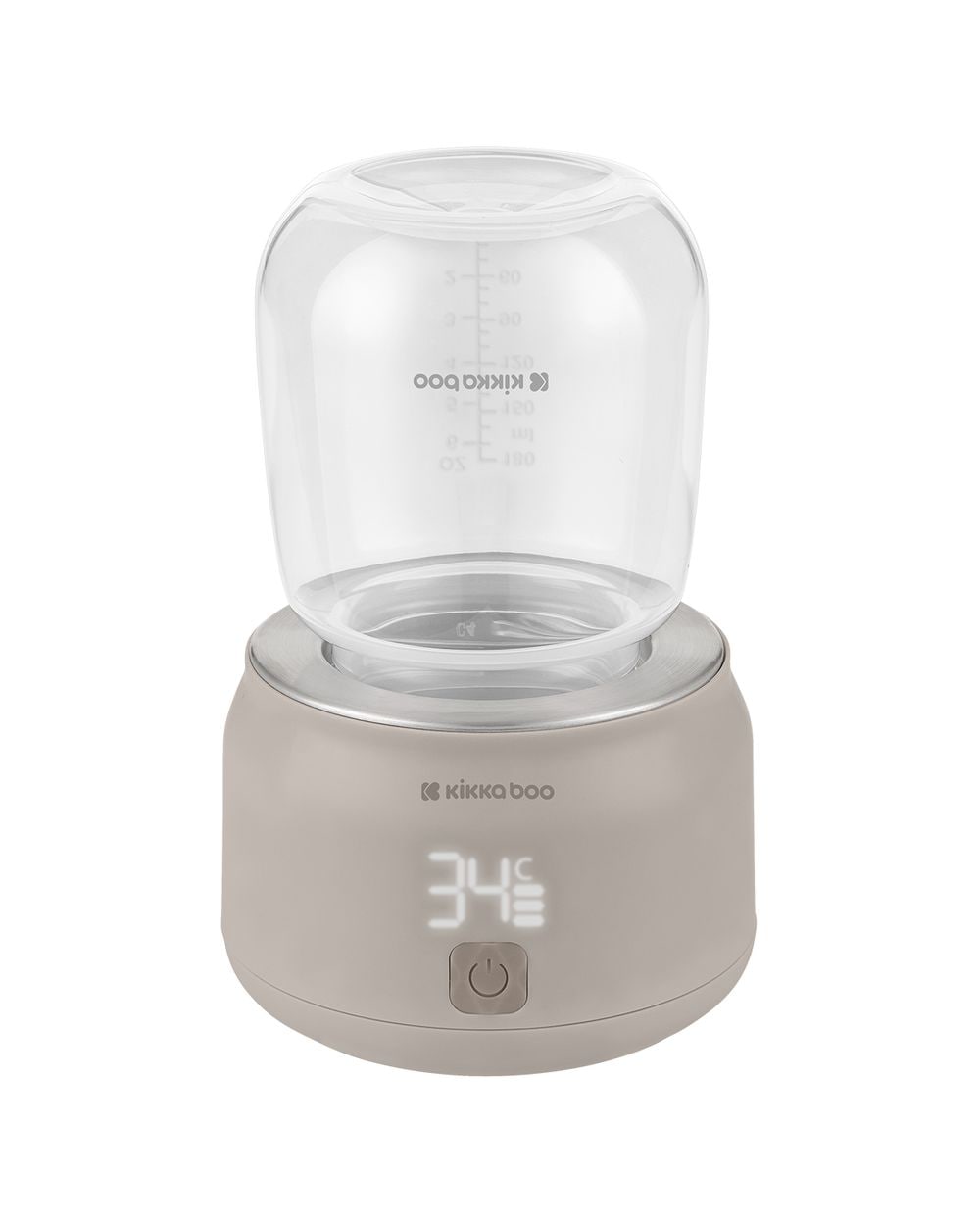 Kikkaboo Flaschenw&auml;rmer Brent 4 Flaschenadapter, 4 Temperaturmodi, USB-Kabel beige - Bild 1