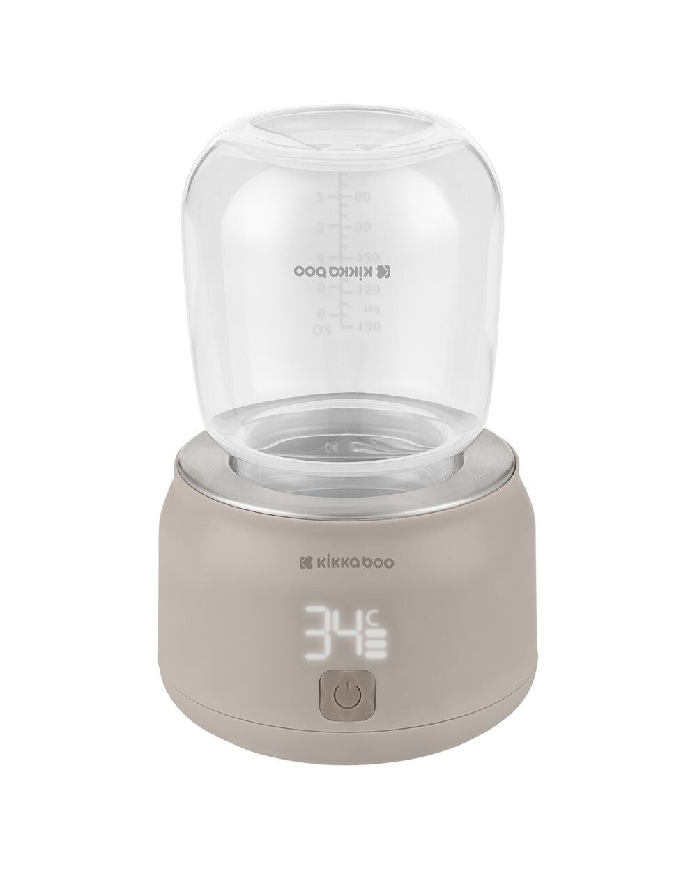 Kikkaboo Flaschenwärmer Brent 4 Flaschenadapter, 4 Temperaturmodi, USB-Kabel beige
