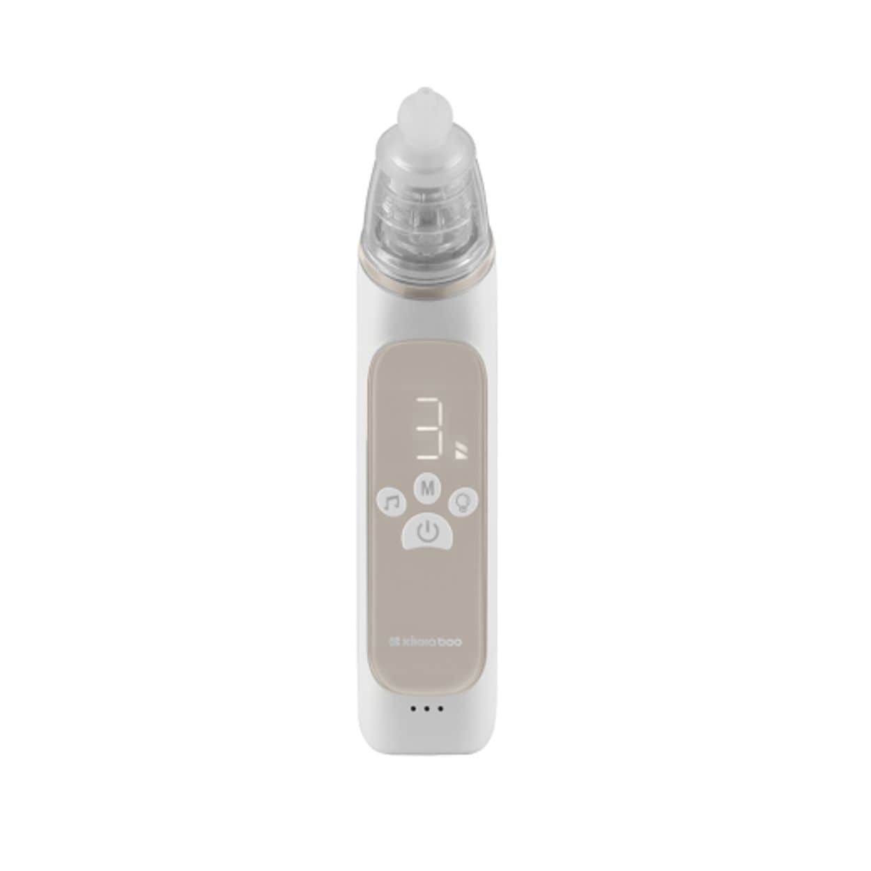 Kikka boo elektrischer Nasensauger Mint 3 Saugstufen Silikonaufs&auml;tze Musik Licht beige - Bild 1