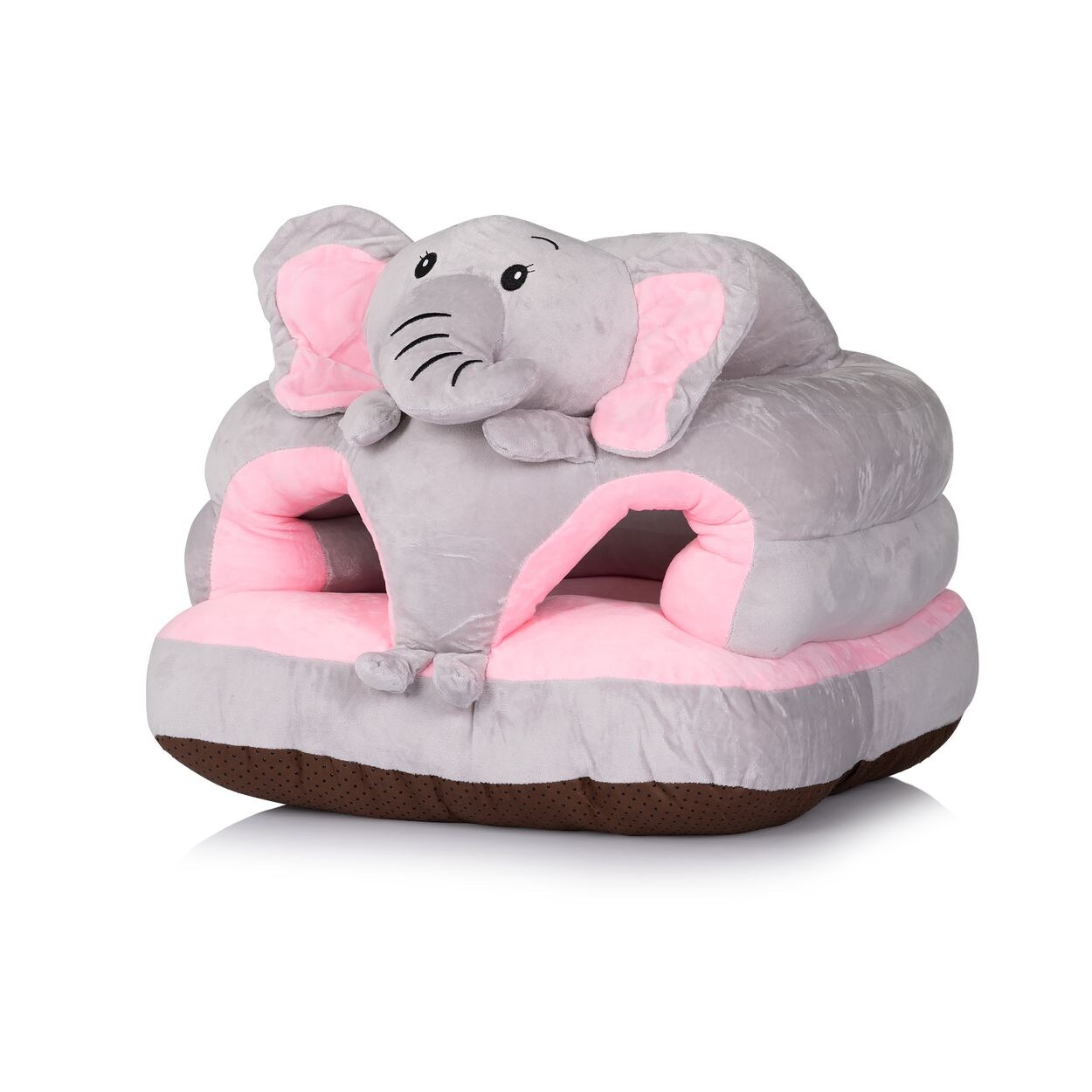 Chipolino Babysessel. Baby-Sofa, Sitzhilfe, 360°-Stütze, Plüsch, ab 6 Monate rosa