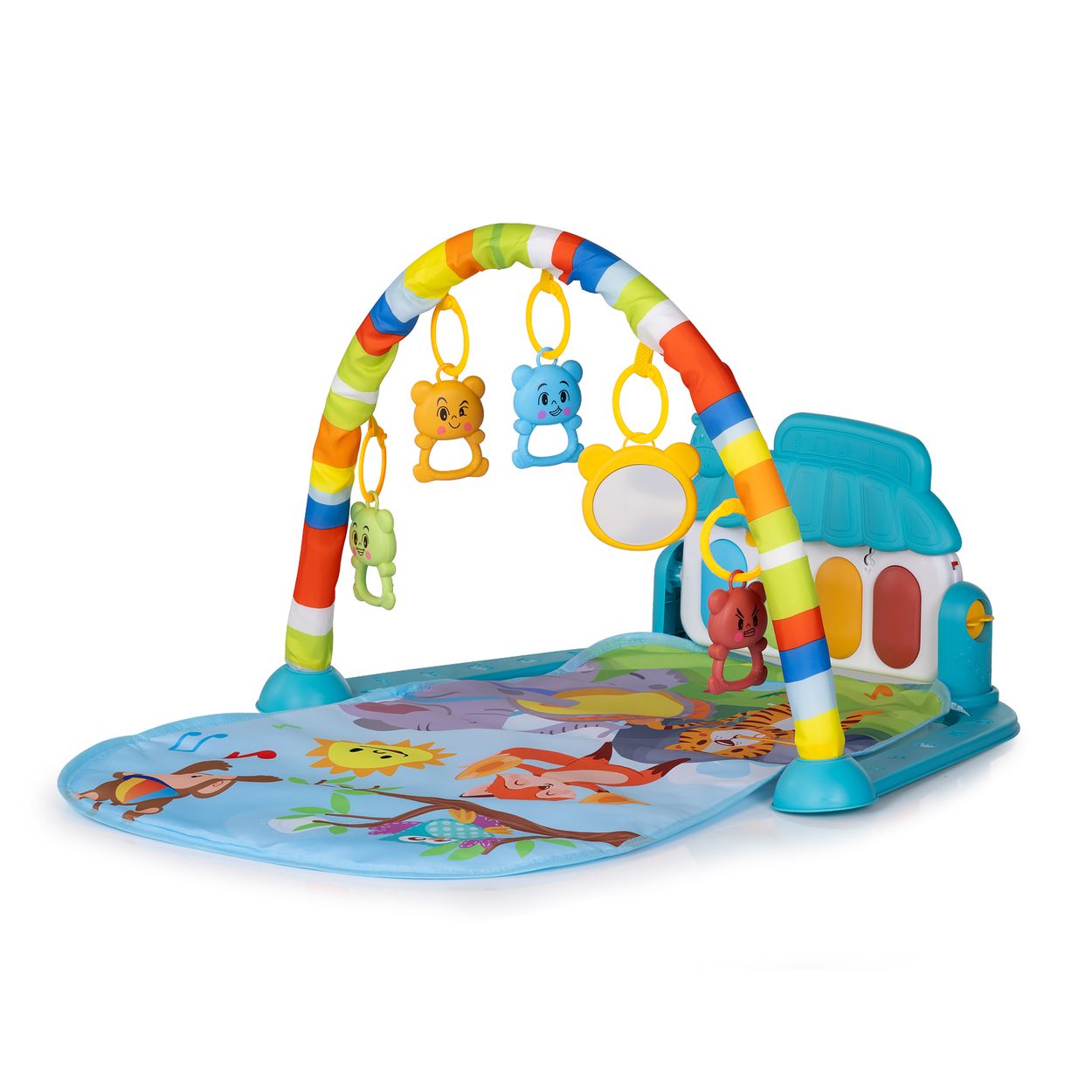 Chipolino Spielbogen Klavierkonzert, Krabbeldecke, Melodien, H&auml;ngespielzeuge blau - Bild 1