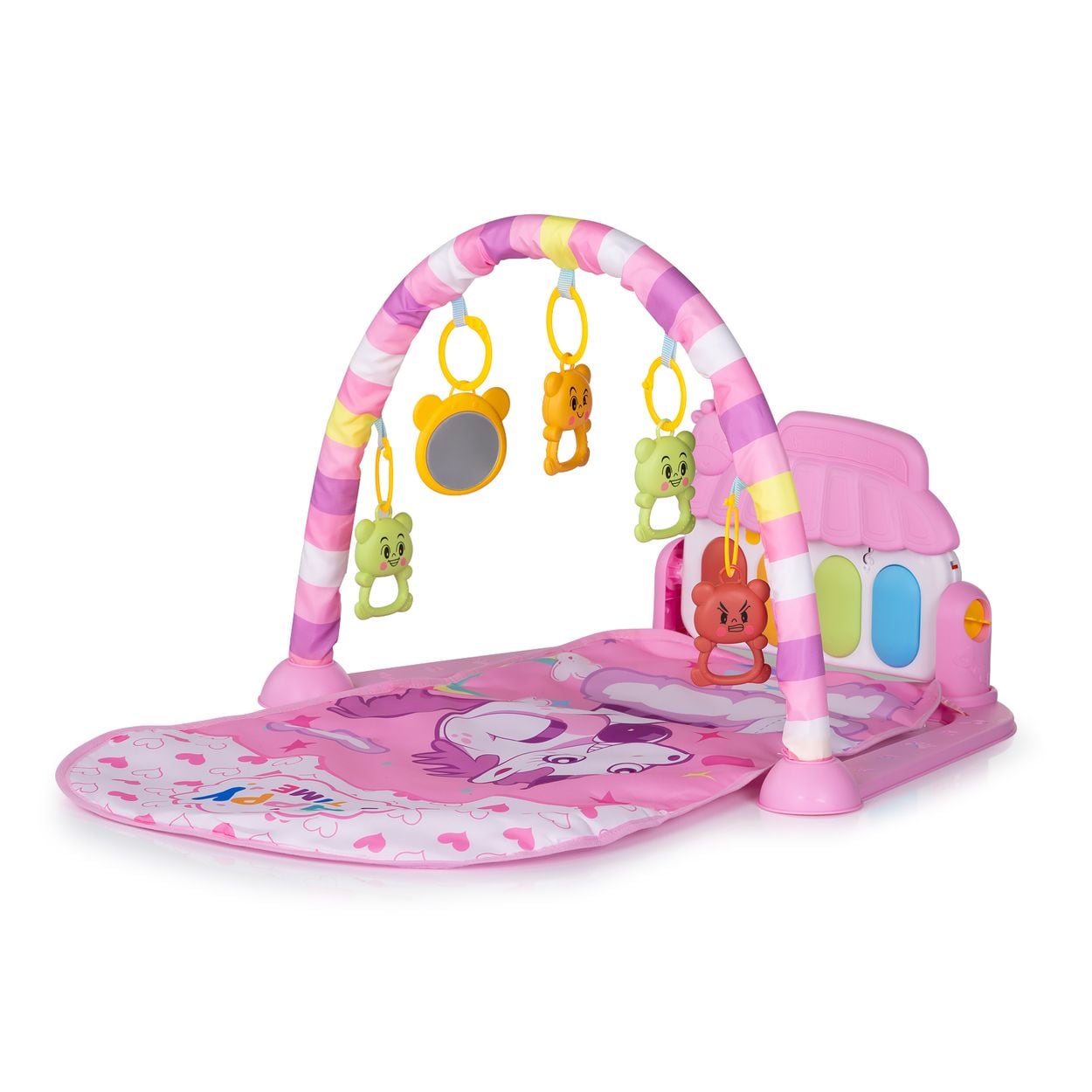Chipolino Spielbogen Klavierkonzert, Krabbeldecke, Melodien, H&auml;ngespielzeuge rosa - Bild 1