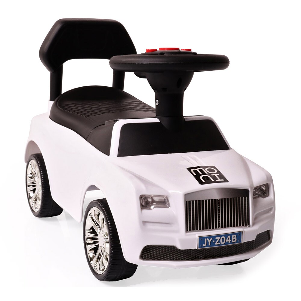 Rutscher, Kinderauto Baron JY-Z04B mit Musikfunktion, ab 18 Monate bis 25 kg weiss