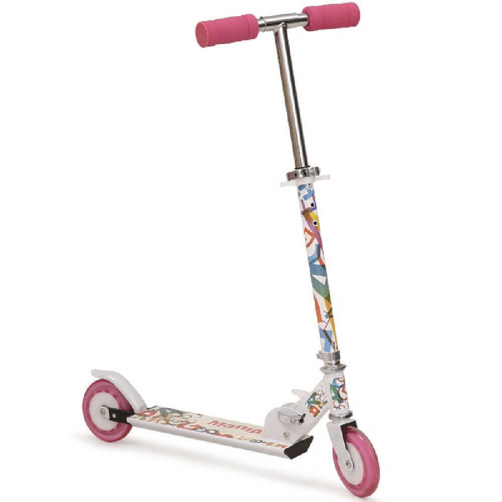 Kinderroller Magic, Scooter H&ouml;he einstellbar, zusammenklappbar, PU-R&auml;der 125 mm rosa - Bild 1