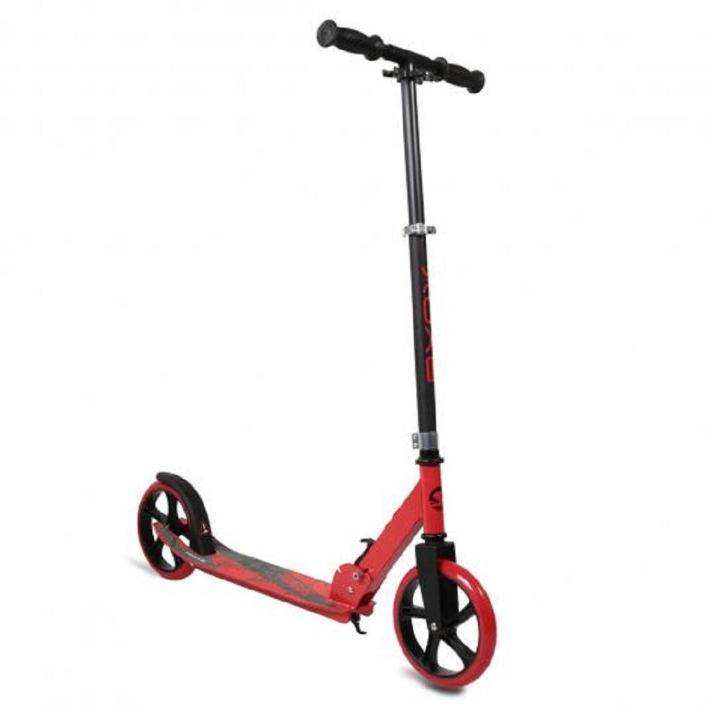 Kinderroller Storm, Höhe einstellbar, zusammenklappbar, PU Räder, ABEC-5 rot