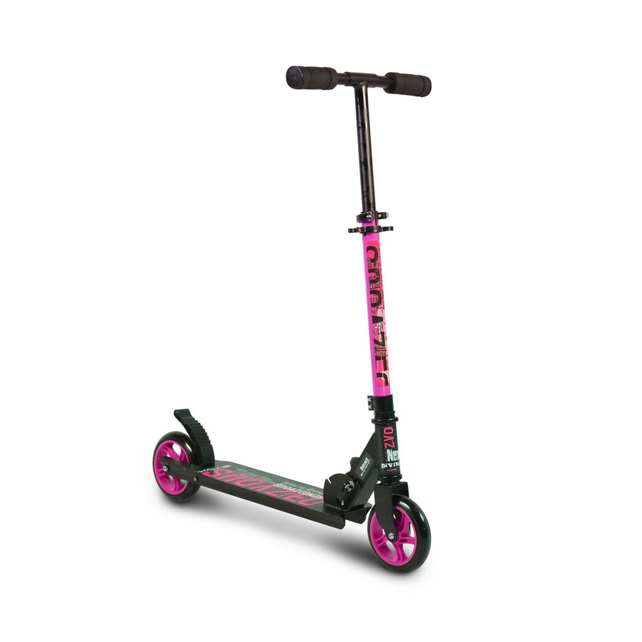 Byox Kinderroller Rendevous, Höhe einstellbar, klappbar, PU-Räder, ABEC-7 pink