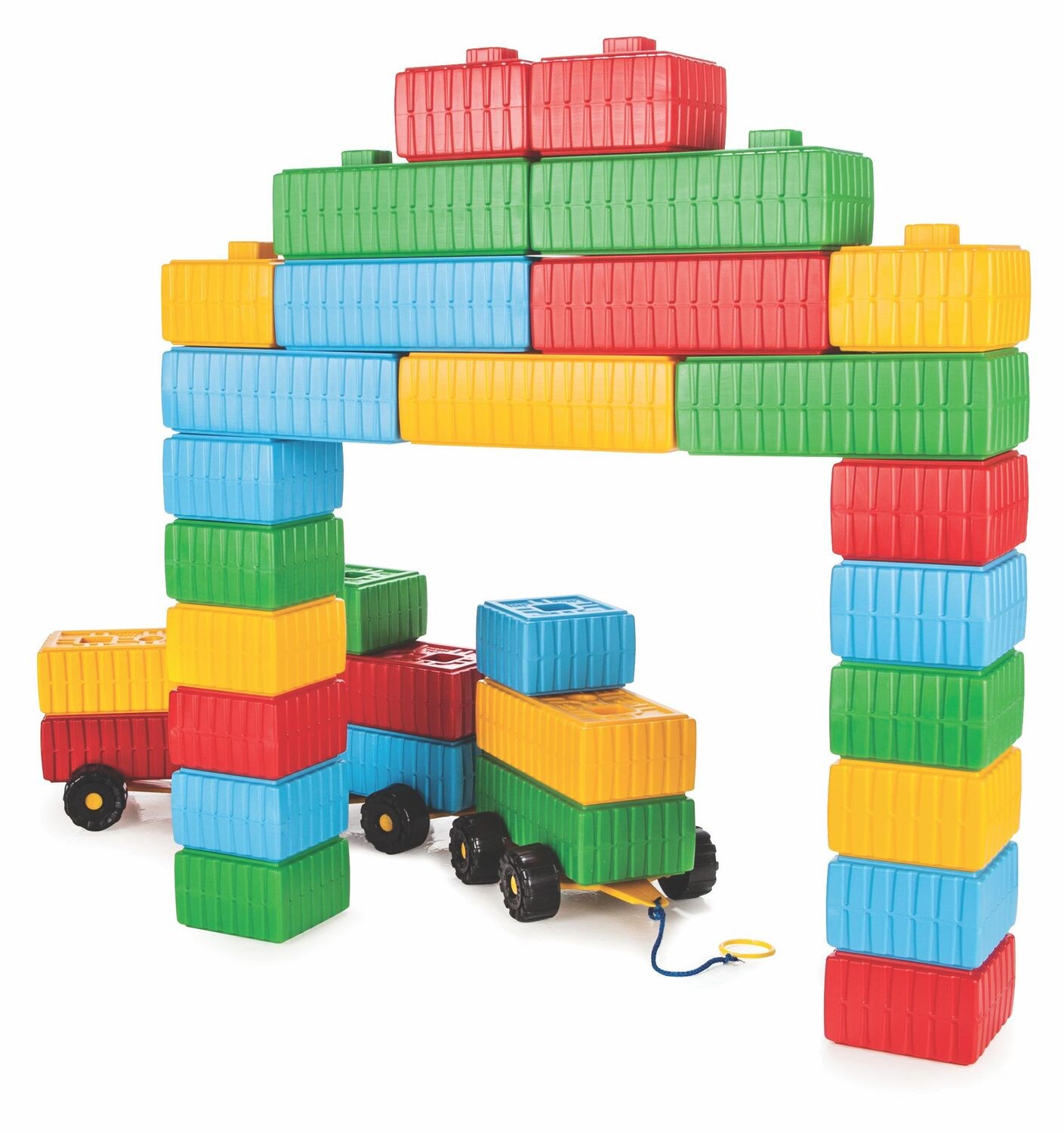 Pilsan Brick Block 03251, 43 teilig, große bunte Bausteine, ab 3 Jahre | 08693461032516