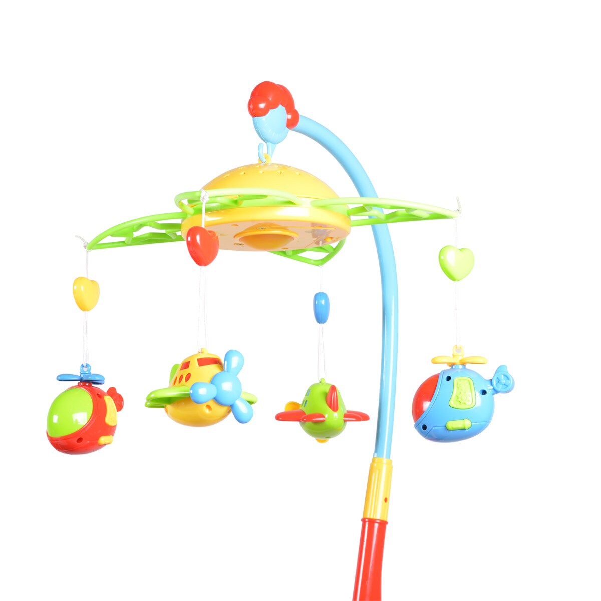 Moni Musikmobile 81005, drehbares Mobile, mit Spielzeug, Musik- u. Lichtfunktion - Bild 1