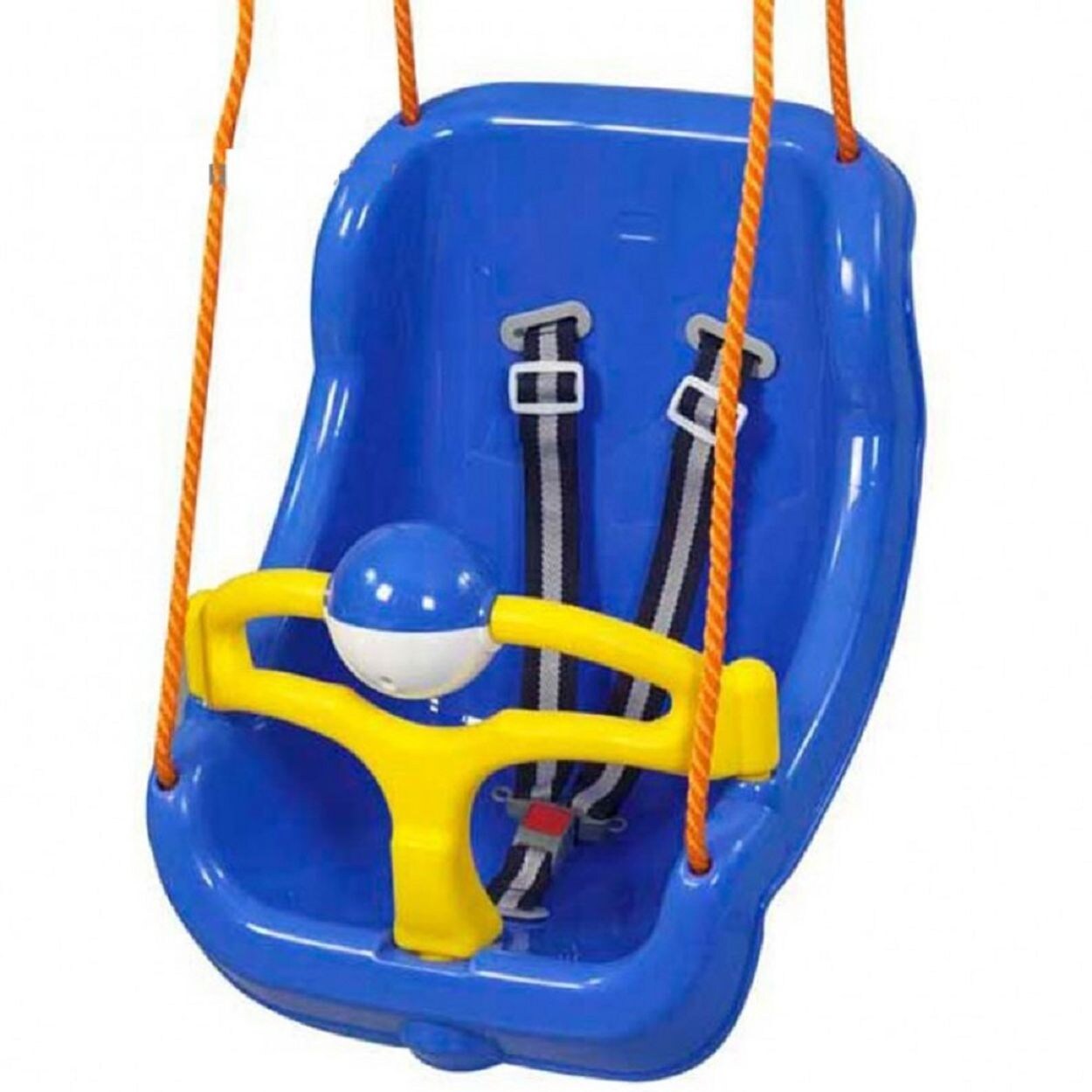 Pilsan Babyschaukel 2 in 1 Big Swing 06130, hohe Rückenlehne, abnehmbarem Bügel blau