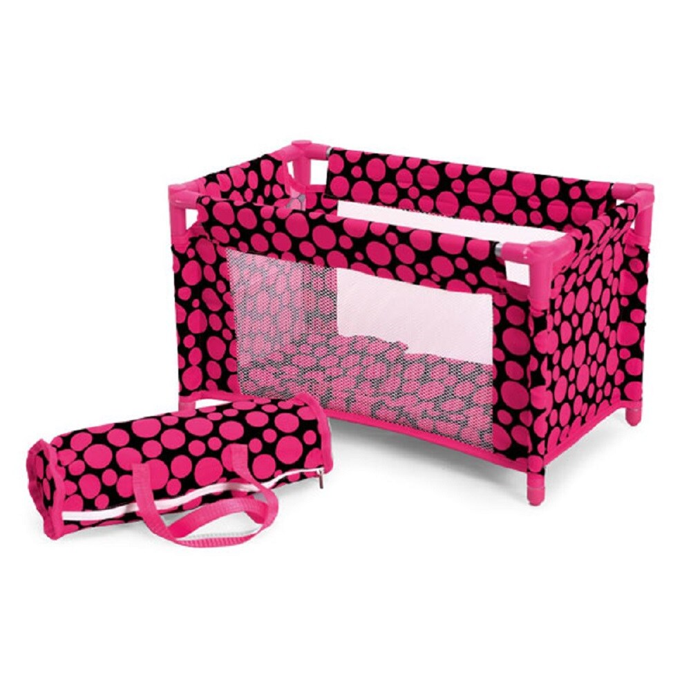 Puppenbett Fantasy 9381, 48x27x31 mit Matratze, Kissen, Seitenfenster, Tasche | 03800146258122