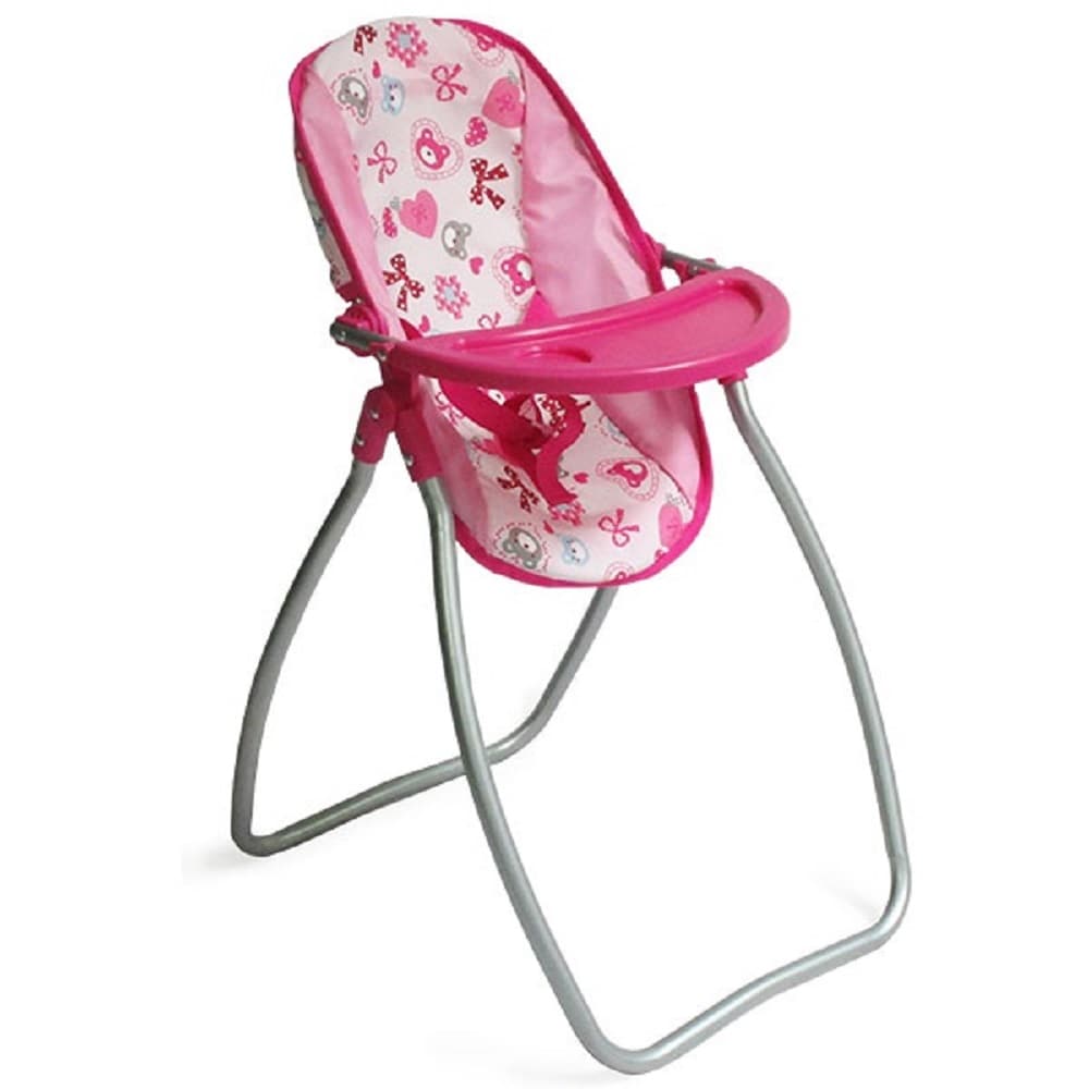 Moni Puppenhochstuhl und Puppenwippe B&auml;r 9397C, Sicherheitsgurt Bechervertiefung - Bild 1