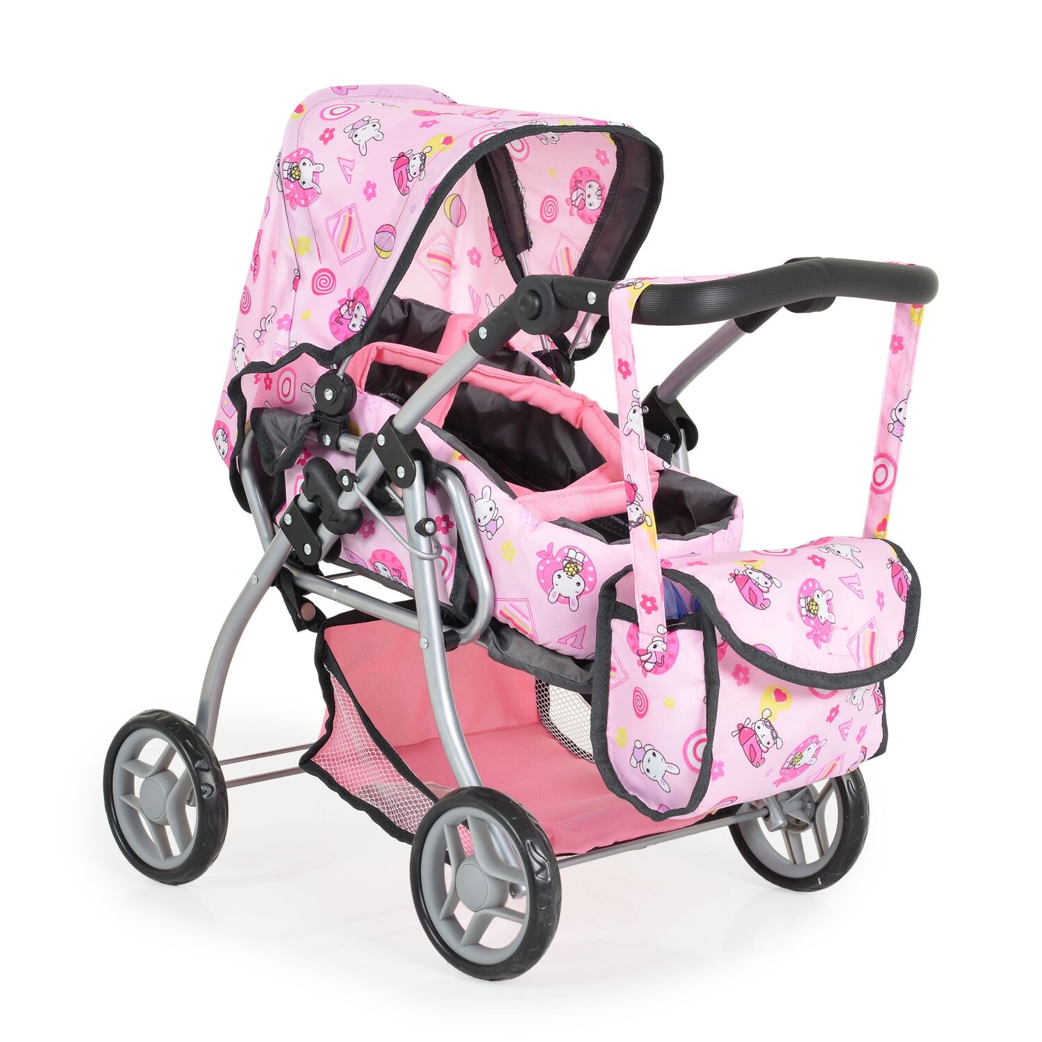 Kitty Kombi Puppenwagen 9672, Softtragetasche, Umhängetasche, zusammenklappbar | 03800146256494