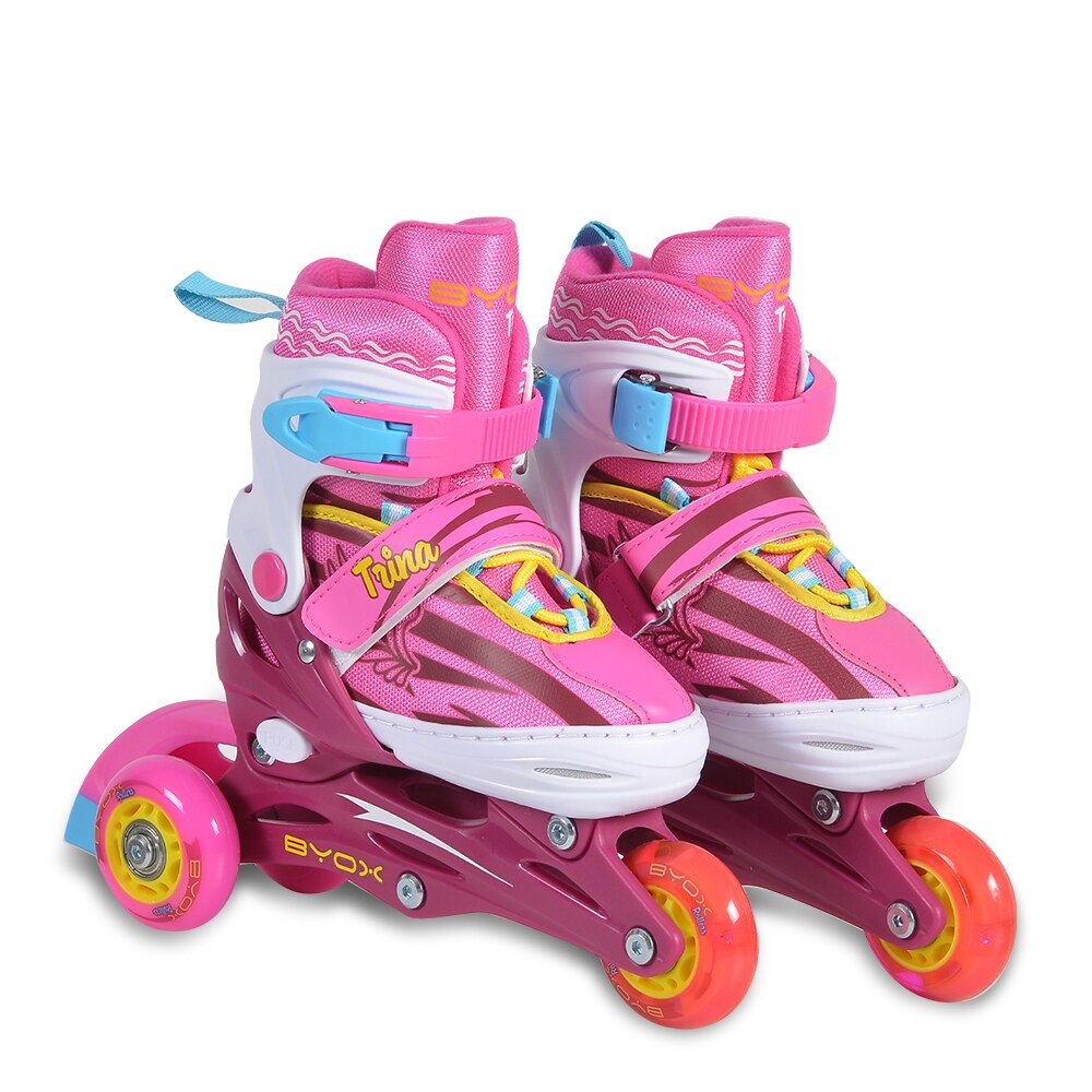 Inliner Kinder Trina 3 in 1, Größe S 30-33 verstellbar, PU Rollen, 608ZB Lager | 03800146254049