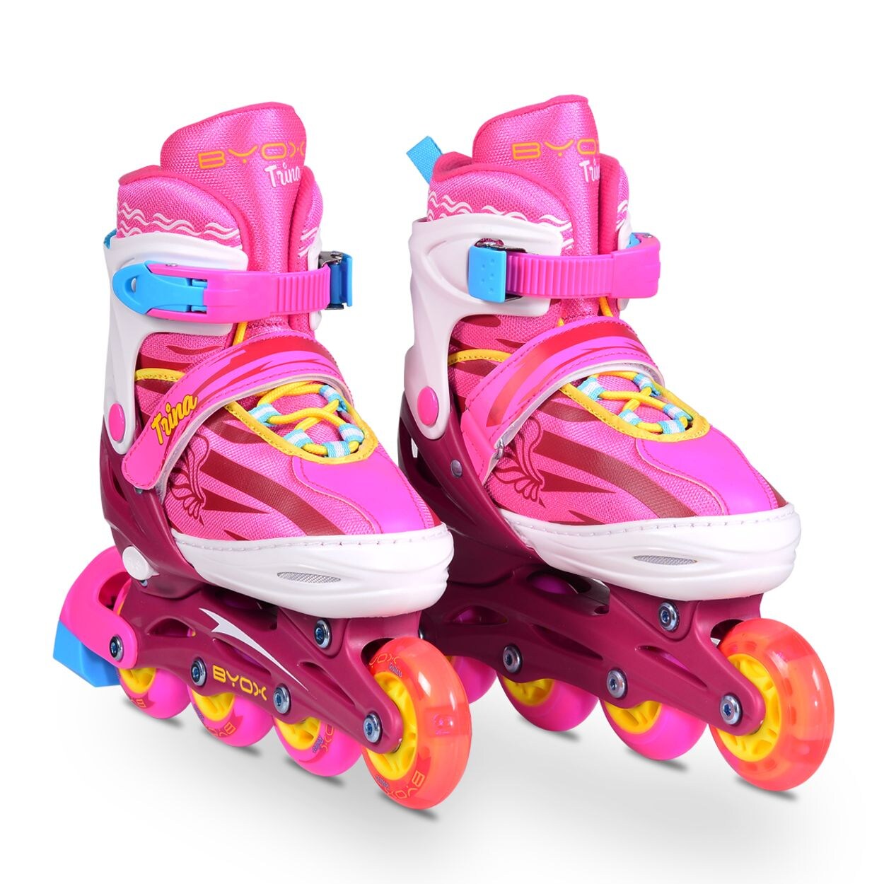 Inliner Kinder Trina 3 in 1, Größe L 38-41 verstellbar, PU Rollen, 608ZB Lager
