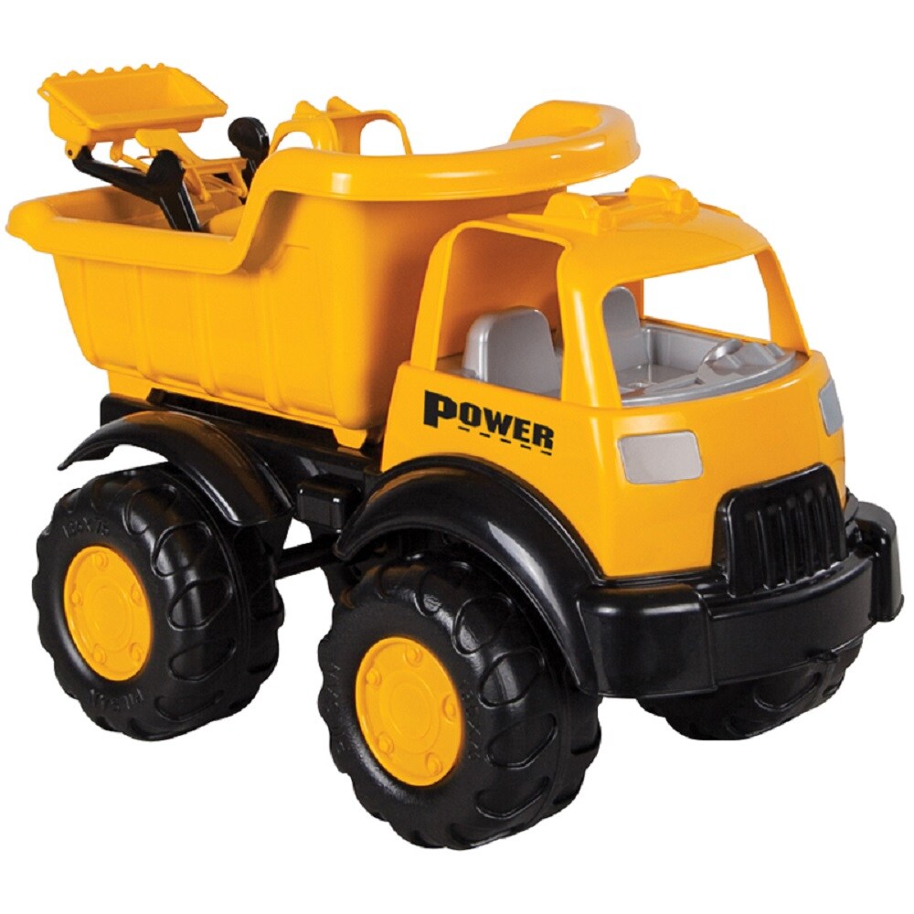 Pilsan Spielzeug Baustellen LKW 49 x 31 x 26 cm mit Bulldozer 06518 | 08693461065187