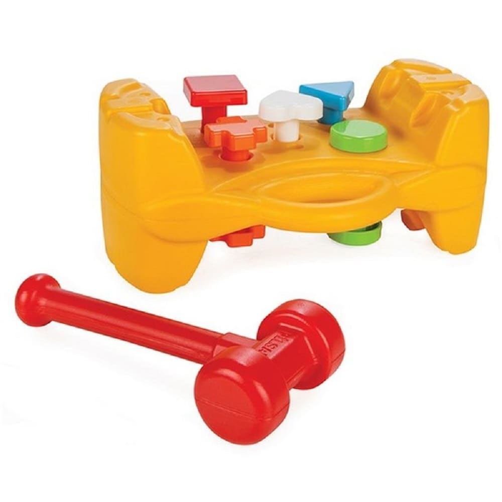 Pilsan 03272 Hammerspiel ab 10 Monate, Motorikspiel, bunte Formen, Hammer - Bild 1