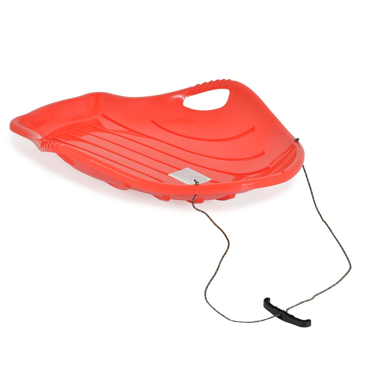 Kinderschlitten Big, Kinderbob aus Kunststoff, Zugseil, Haltegriff, ab 3 Jahre rot - Bild 1