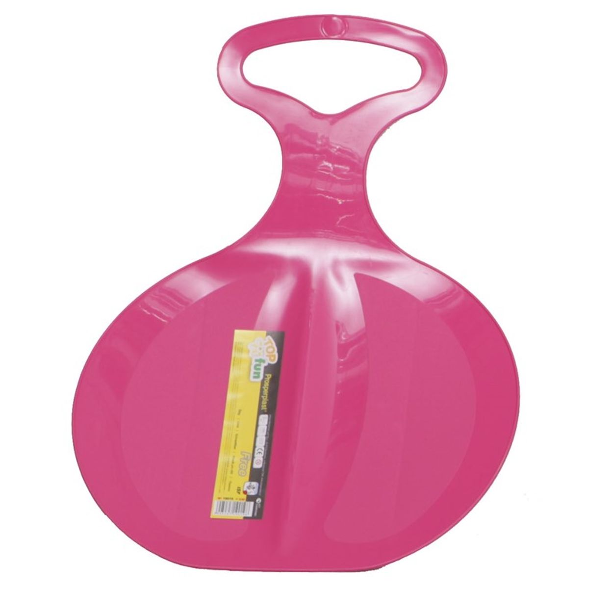 Kinderschlitten, Rutsch-Schlitten Free 198 aus Kunststoff mit Haltegriff rosa - Bild 1