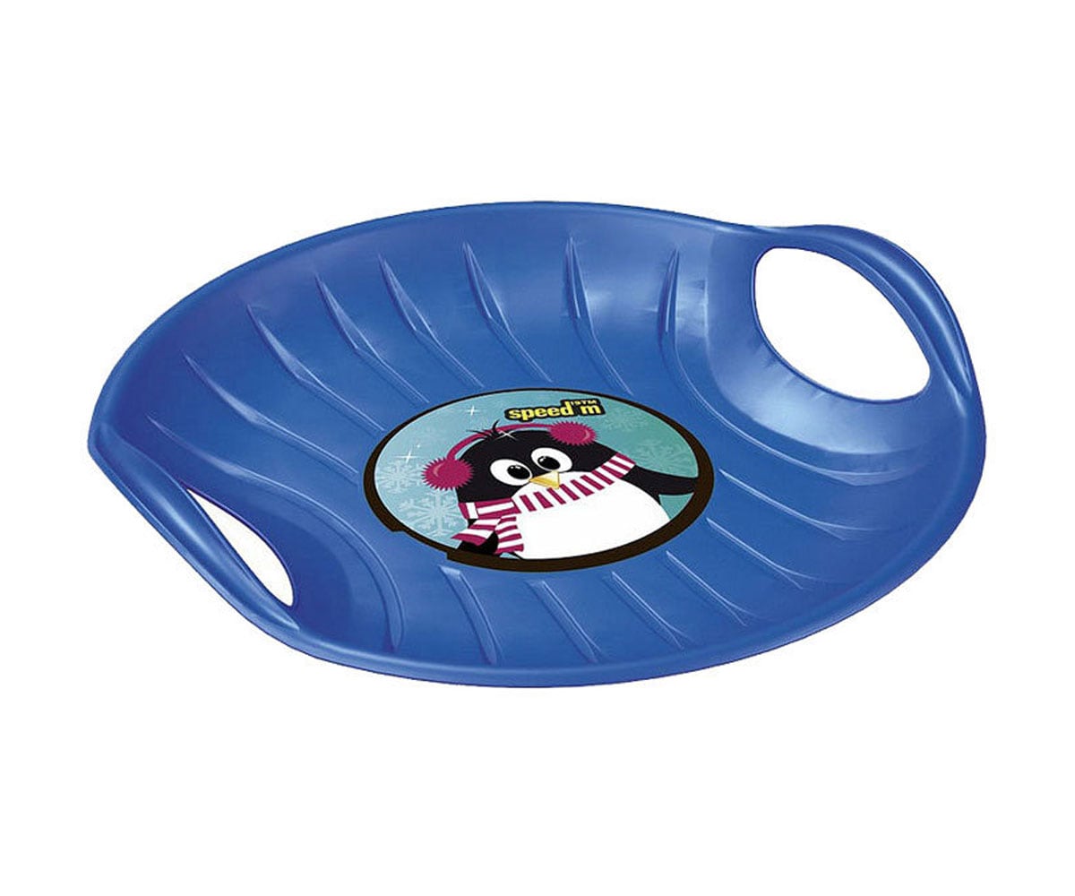 Speed M Schneerutscher, Schneeteller, aus Kunststoff, Haltegriffe, ab 3 Jahre blau - Bild 1