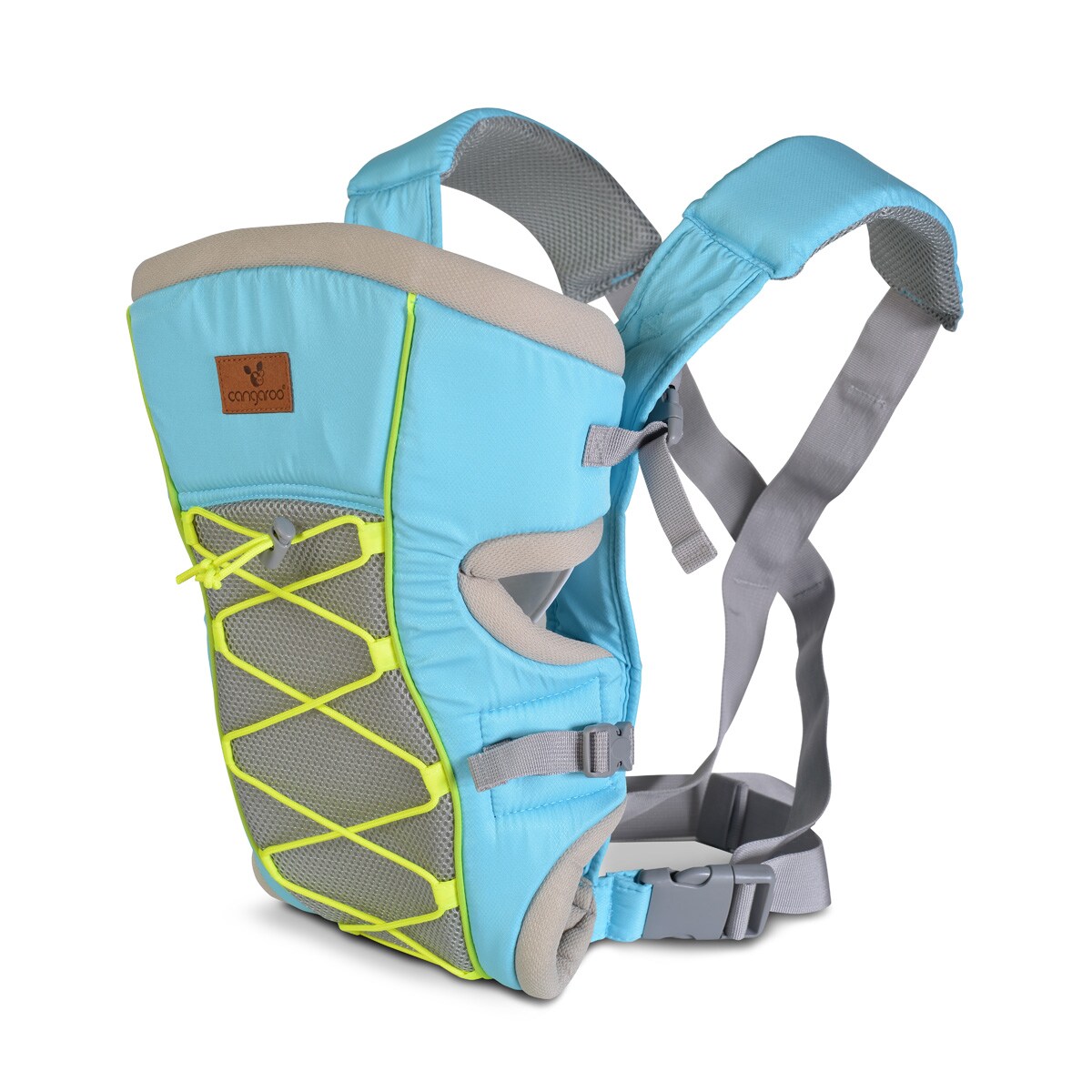 Babytrage Starchild 2 in 1 Bauchtrage von Geburt an bis 6 Monate mit Kopfstütze blau