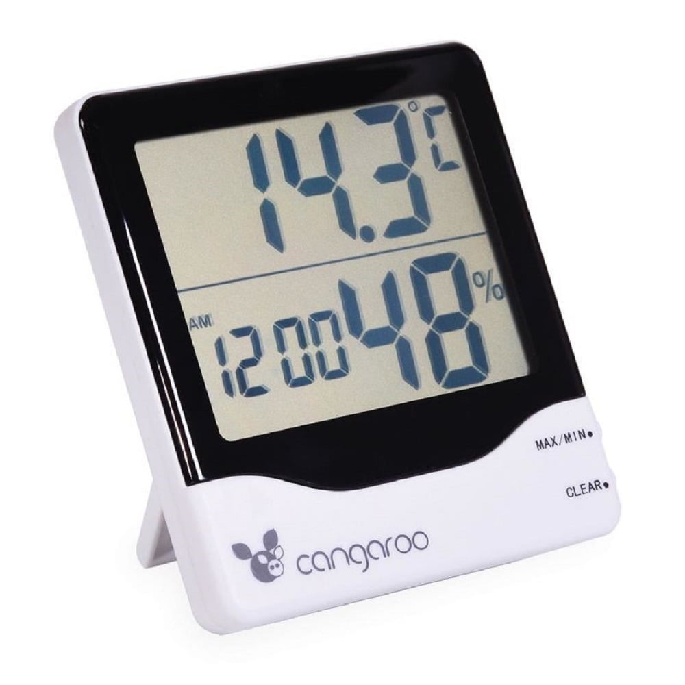 Cangaroo Thermometer 3 in 1, Hygrometer, Thermometer, digitale Uhr mit Wecker - Bild 1