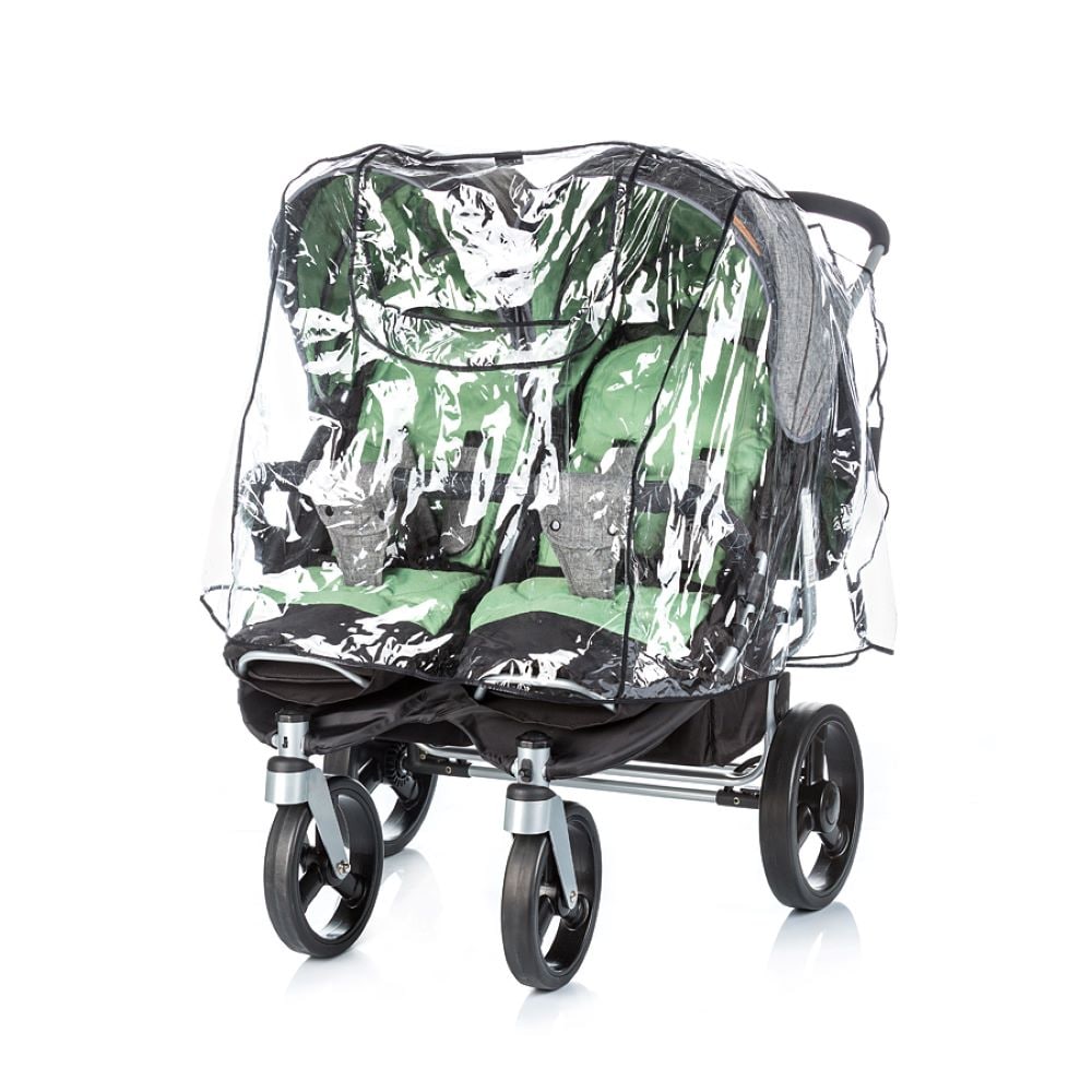 Chipolino Universal Regenschutz Zwillings-Kinderwagen, Doppelsitzer Regenhaube - Bild 1