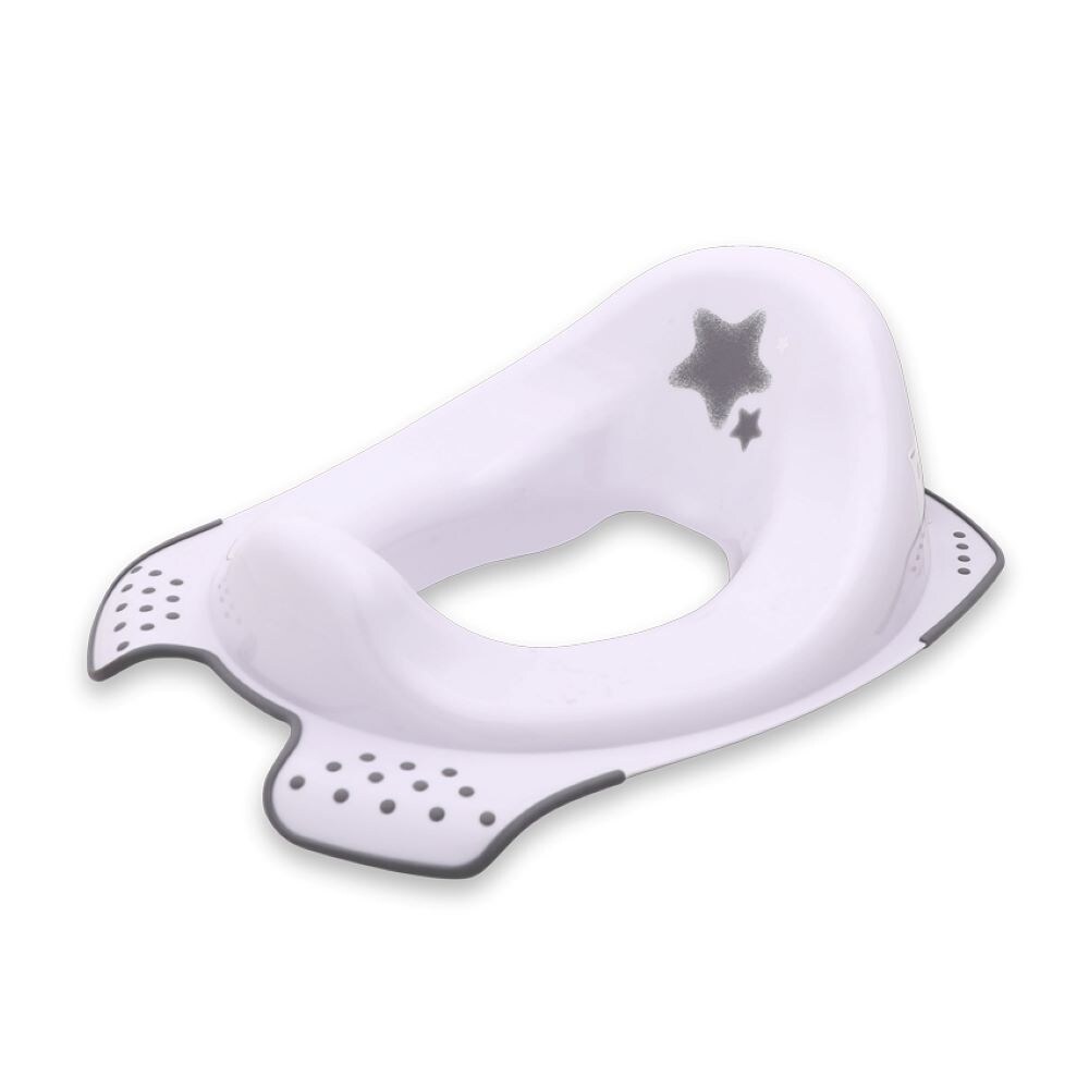 Lorelli Toilettenaufsatz STARS ergonomische Form Toilettensitz mit Spritzschutz in weiß