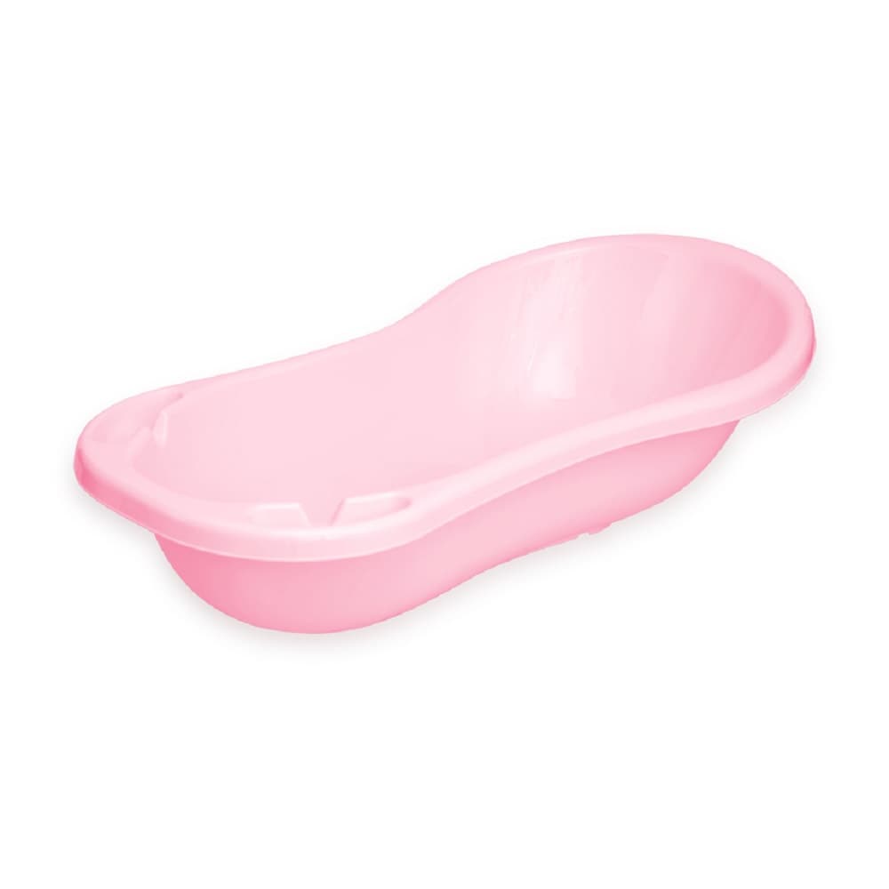 Lorelli Baby Badewanne 100 cm mit Ablagef&auml;chern, anatomische Form, Kunststoff in rosa - Bild 1