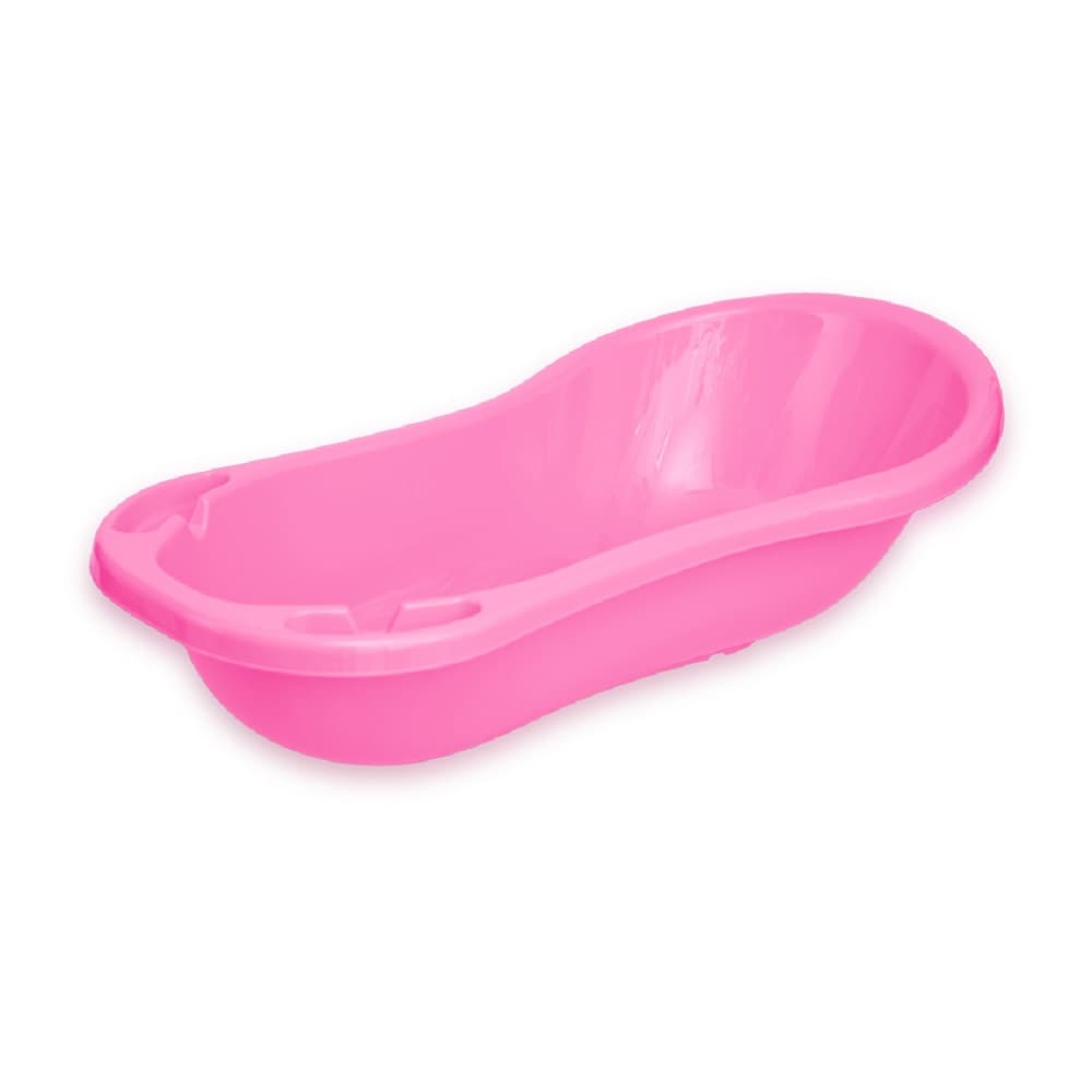Lorelli Baby Badewanne 100 cm mit Ablagef&auml;chern, anatomische Form, Kunststoff in pink - Bild 1