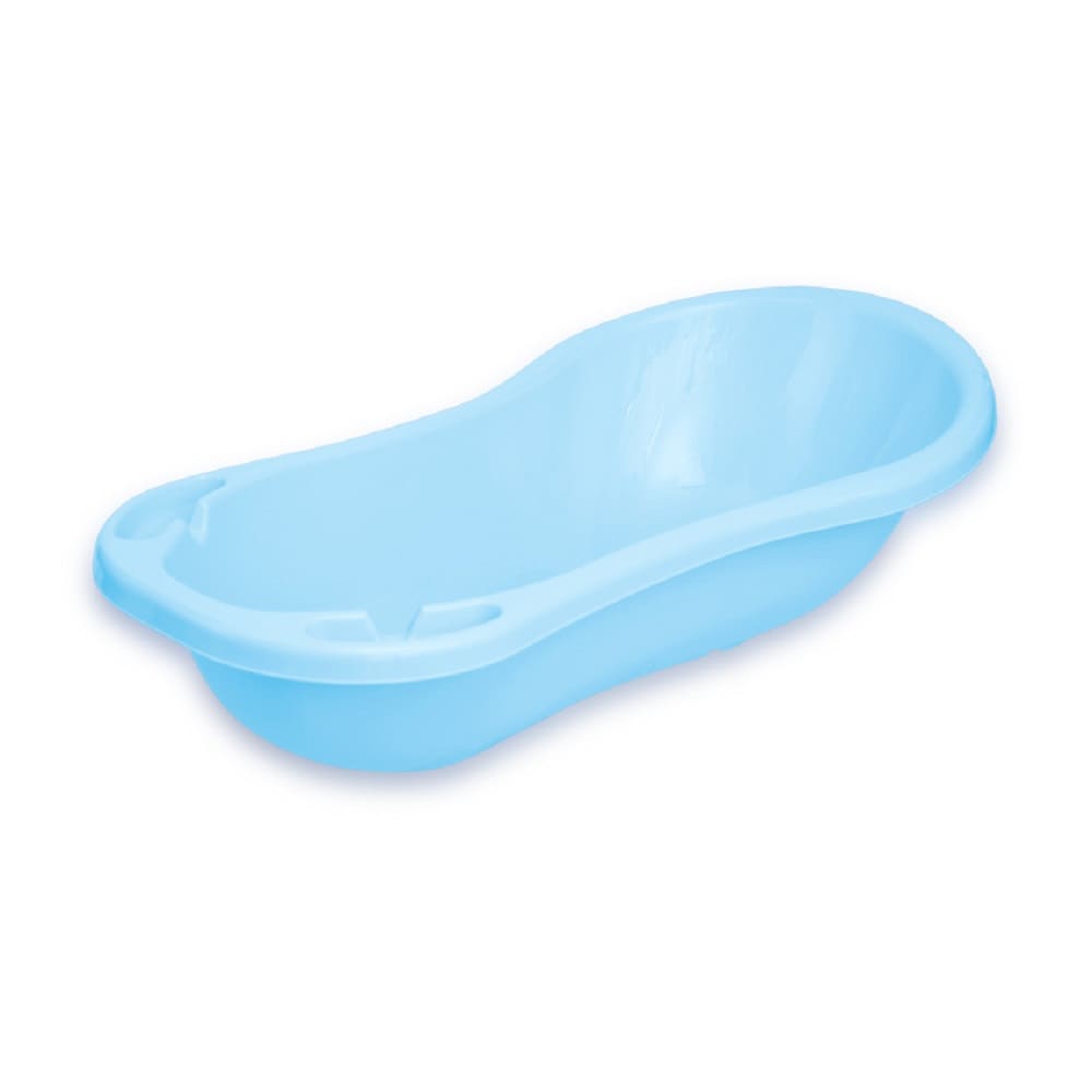 Lorelli Baby Badewanne 100 cm mit Ablagef&auml;chern, anatomische Form, Kunststoff in hellblau - Bild 1