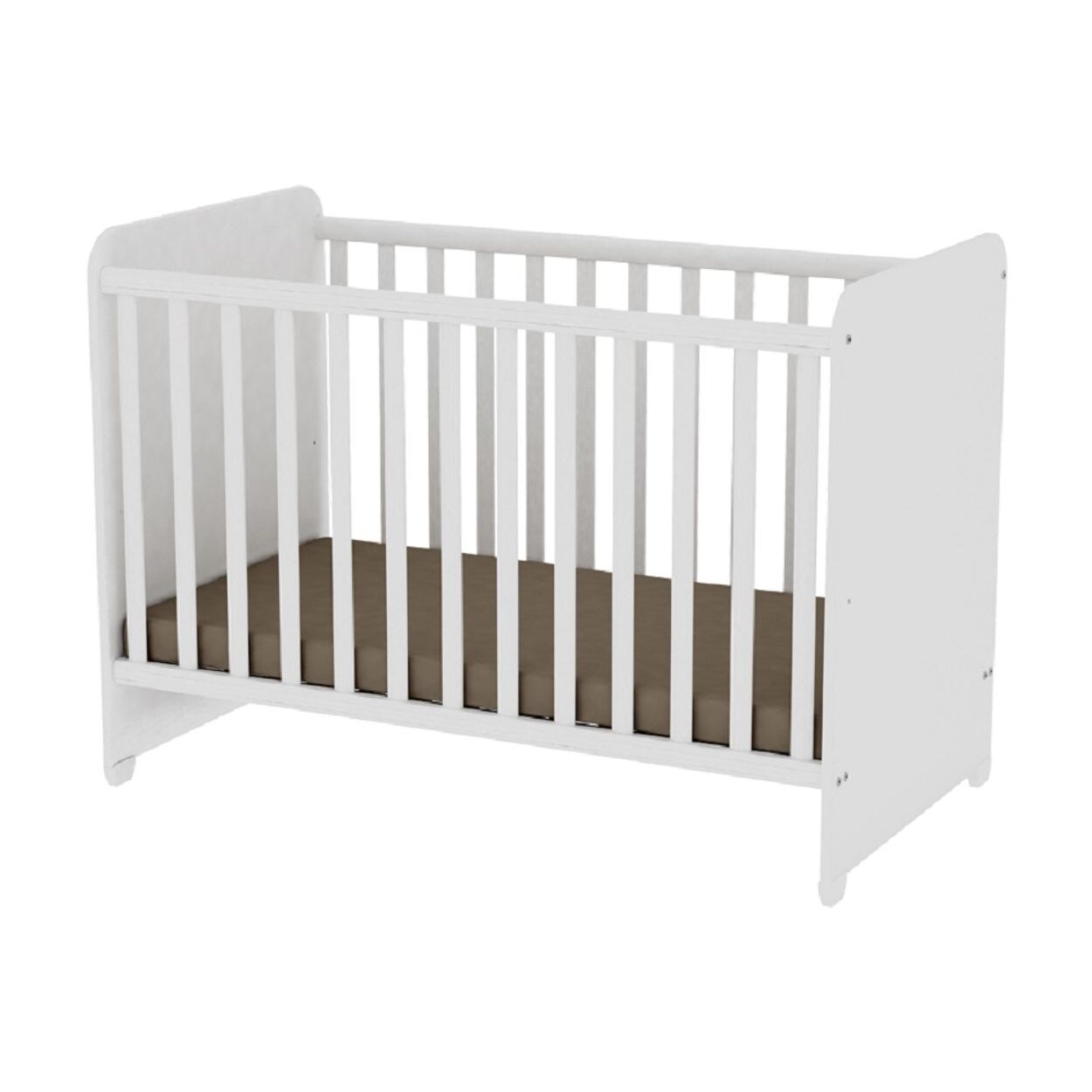 Lorelli Babybett Sweet Dream 124 x 68 x 95 cm Unterbettrahmen mit zwei Ebenen weiß