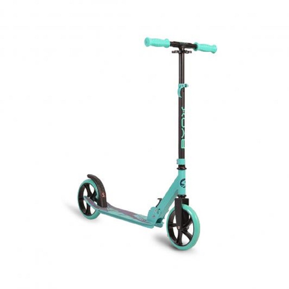 Kinderroller Storm, Höhe einstellbar, zusammenklappbar, PU Räder, ABEC-5 in türkis