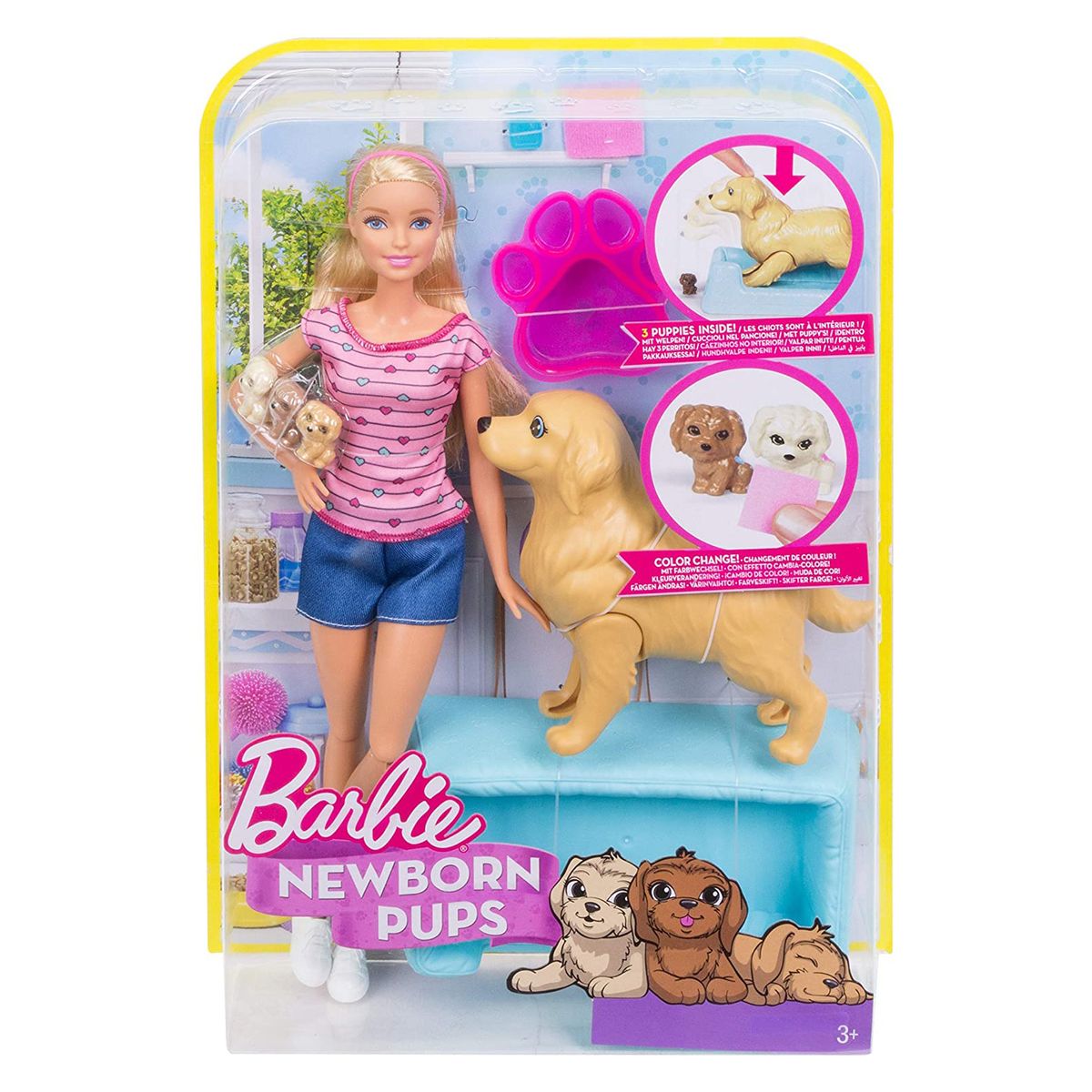 Mattel FDD43 - Barbie - Puppe mit Hundemama & Welpen - Bild 1