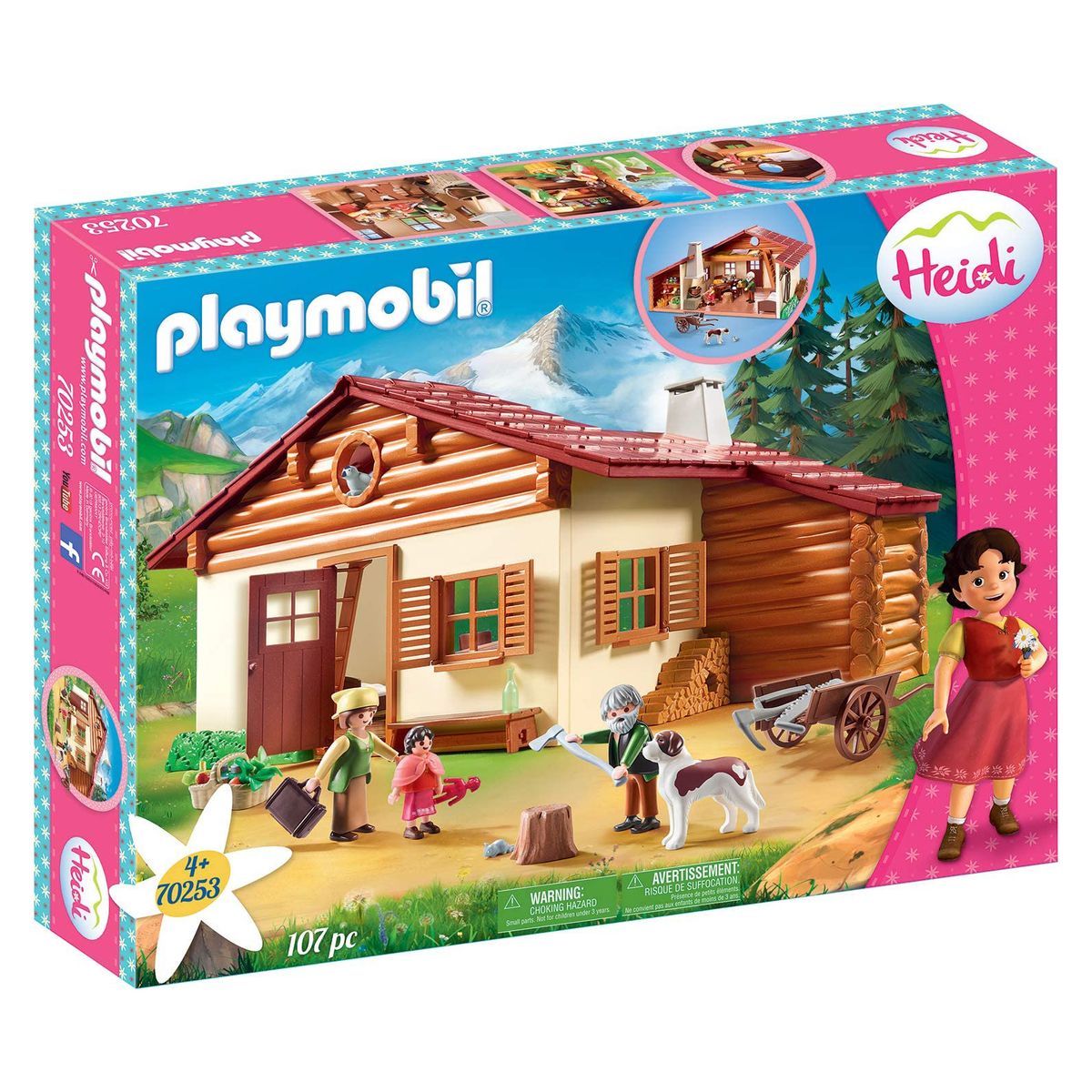 PLAYMOBIL&reg; 70253 - Heidi - Heidi und Gro&szlig;vater auf der Almh&uuml;tte - Bild 1