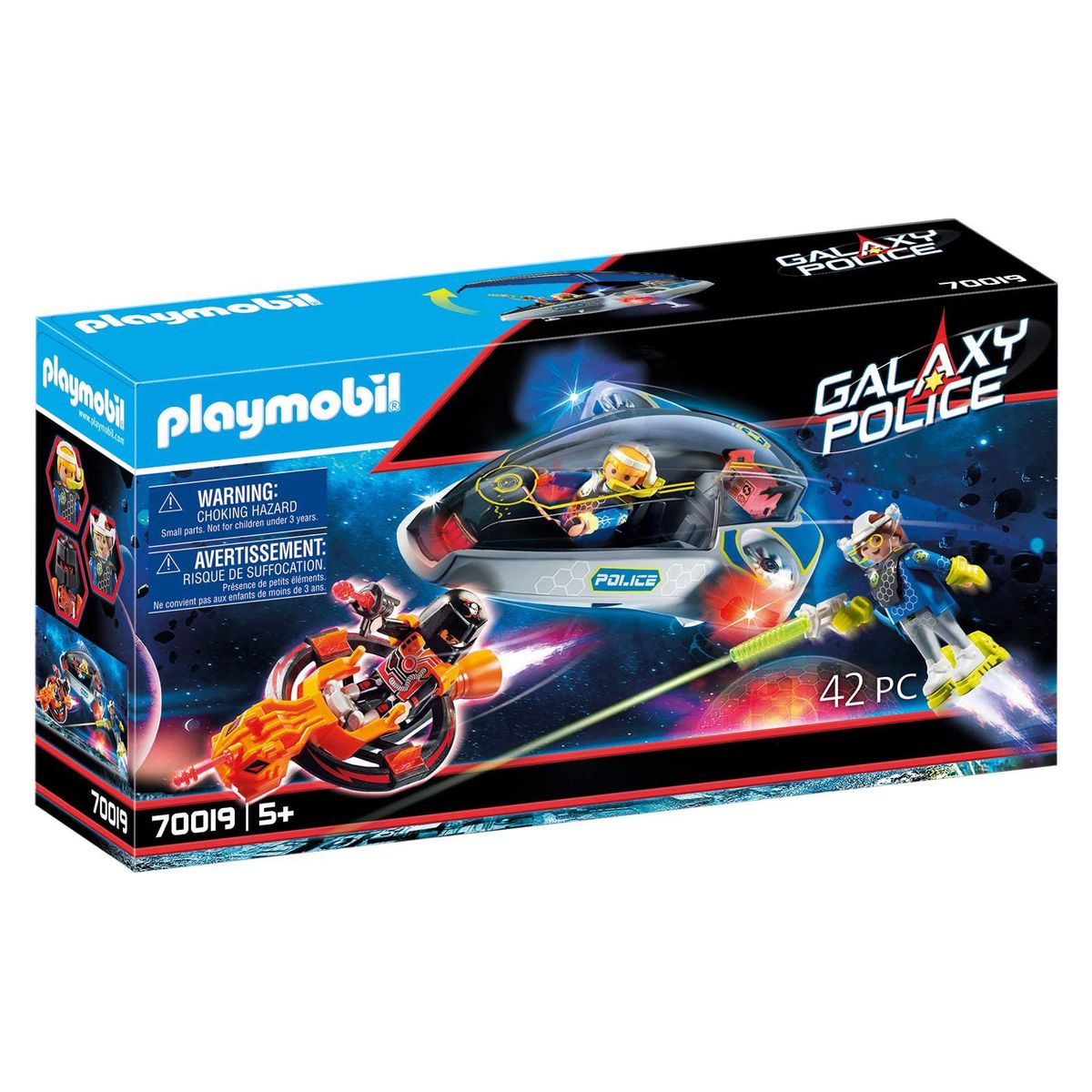 PLAYMOBIL&reg; 70019 - Galaxie Police - Police-Glider mit Lichteffekten - Bild 1