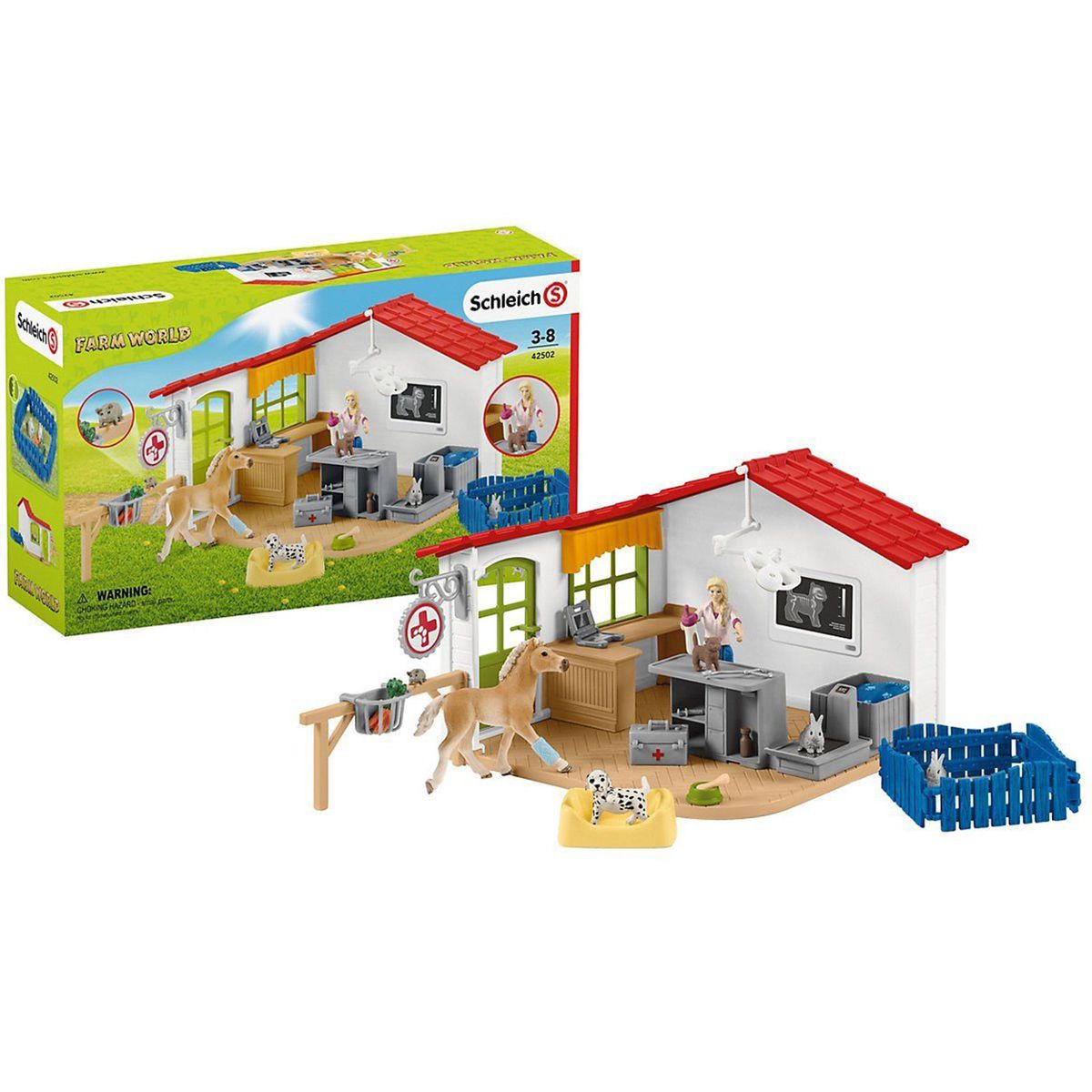 Schleich 42502 - Farm World - Tierarzt Praxis mit Haustieren - Bild 1
