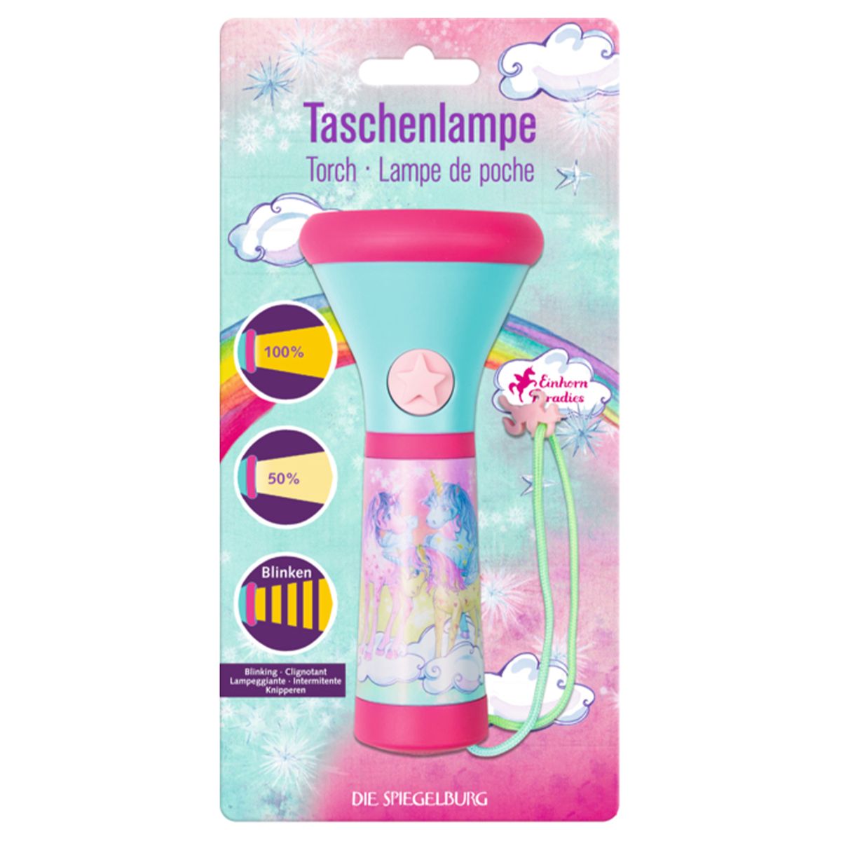 Coppenrath 16716 - Die Spiegelburg - Einhorn Paradies - Taschenlampe - Bild 1