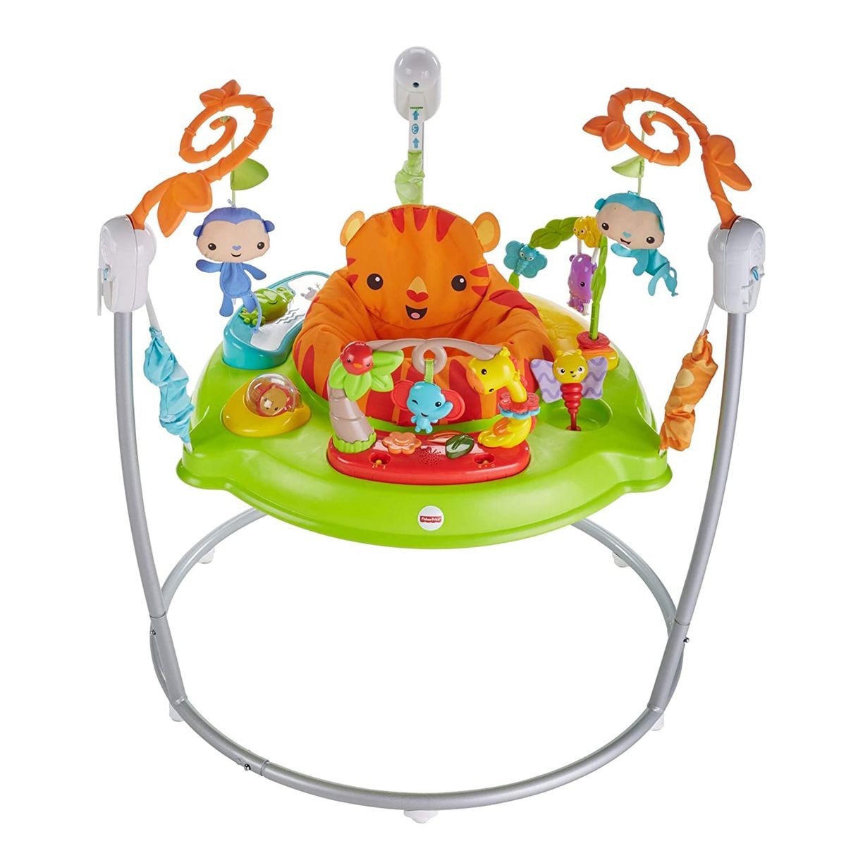 Mattel CHM91 - Fisher-Price - Spielspa&szlig;, Baby-Hopser, mit Musik und Lichtern, Rainforest Jumperoo - Bild 1