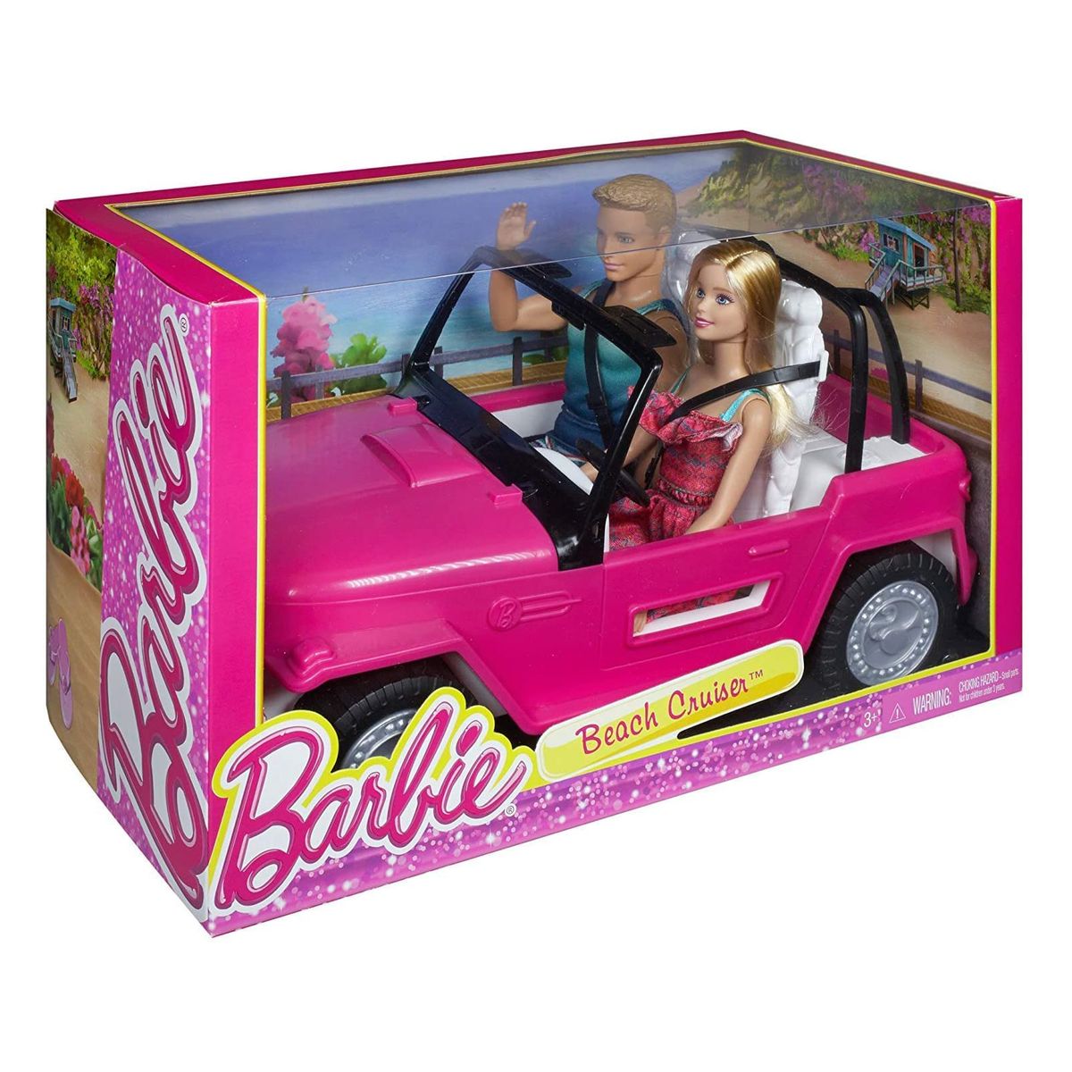 Mattel CJD12 - Barbie - Beach Cruiser mit Barbie und Ken; Fahrzeug - Bild 1