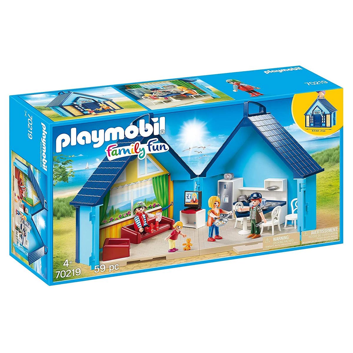 PLAYMOBIL&reg; 70219 - Family Fun - FunPark Aufklapp-Ferienhaus - Bild 1